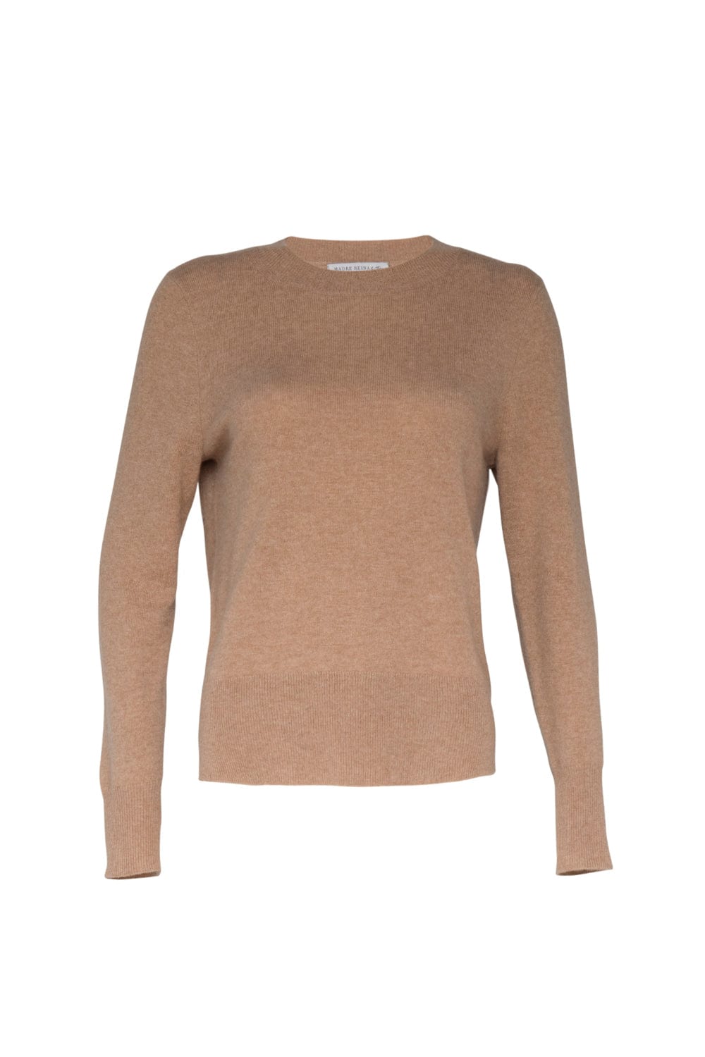 Madre Reina - Blusa Manga Longa Gola Redonda Cashmere Caramelo