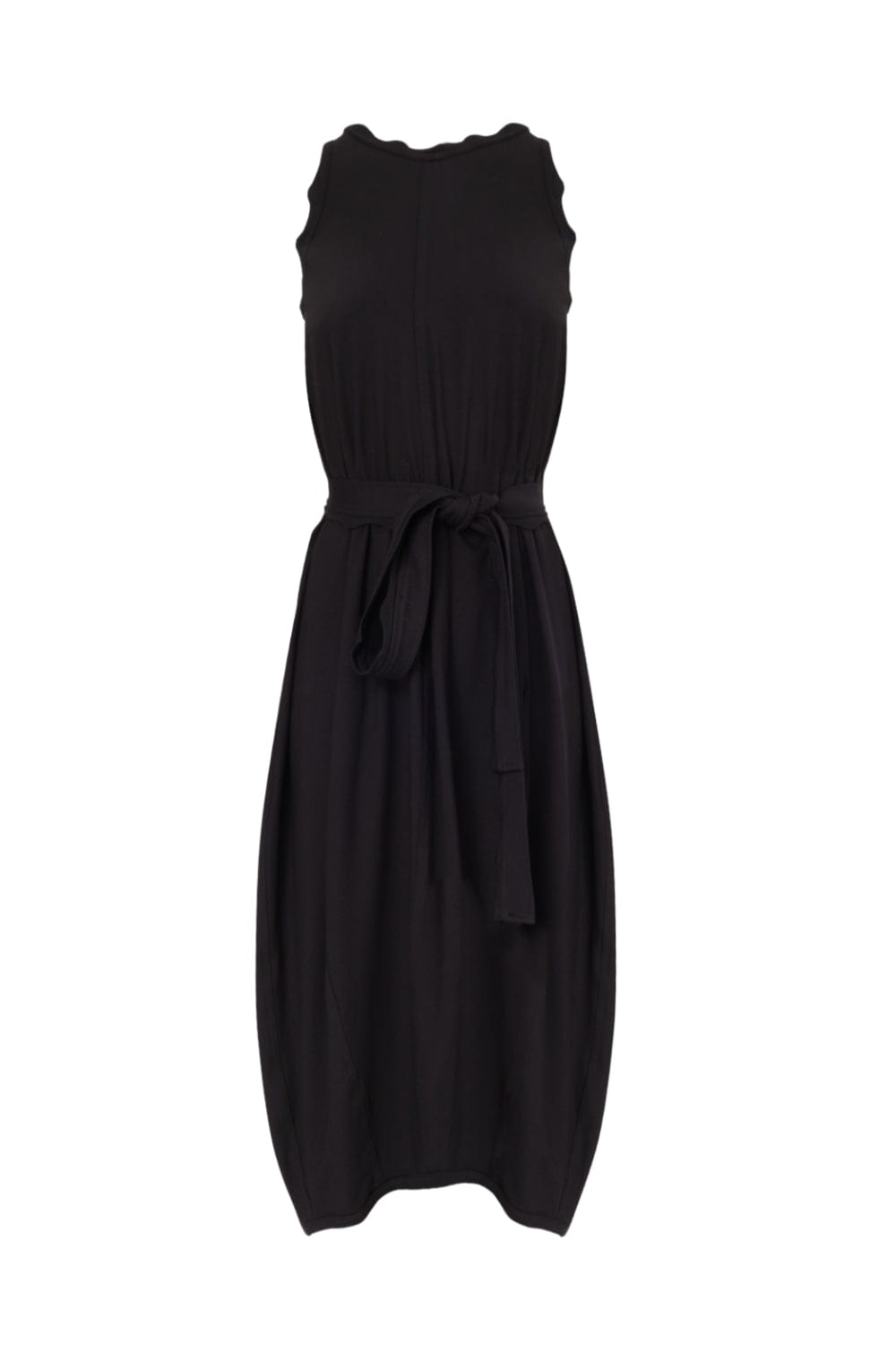 Coven - Vestido Midi Malha Stretto Preto
