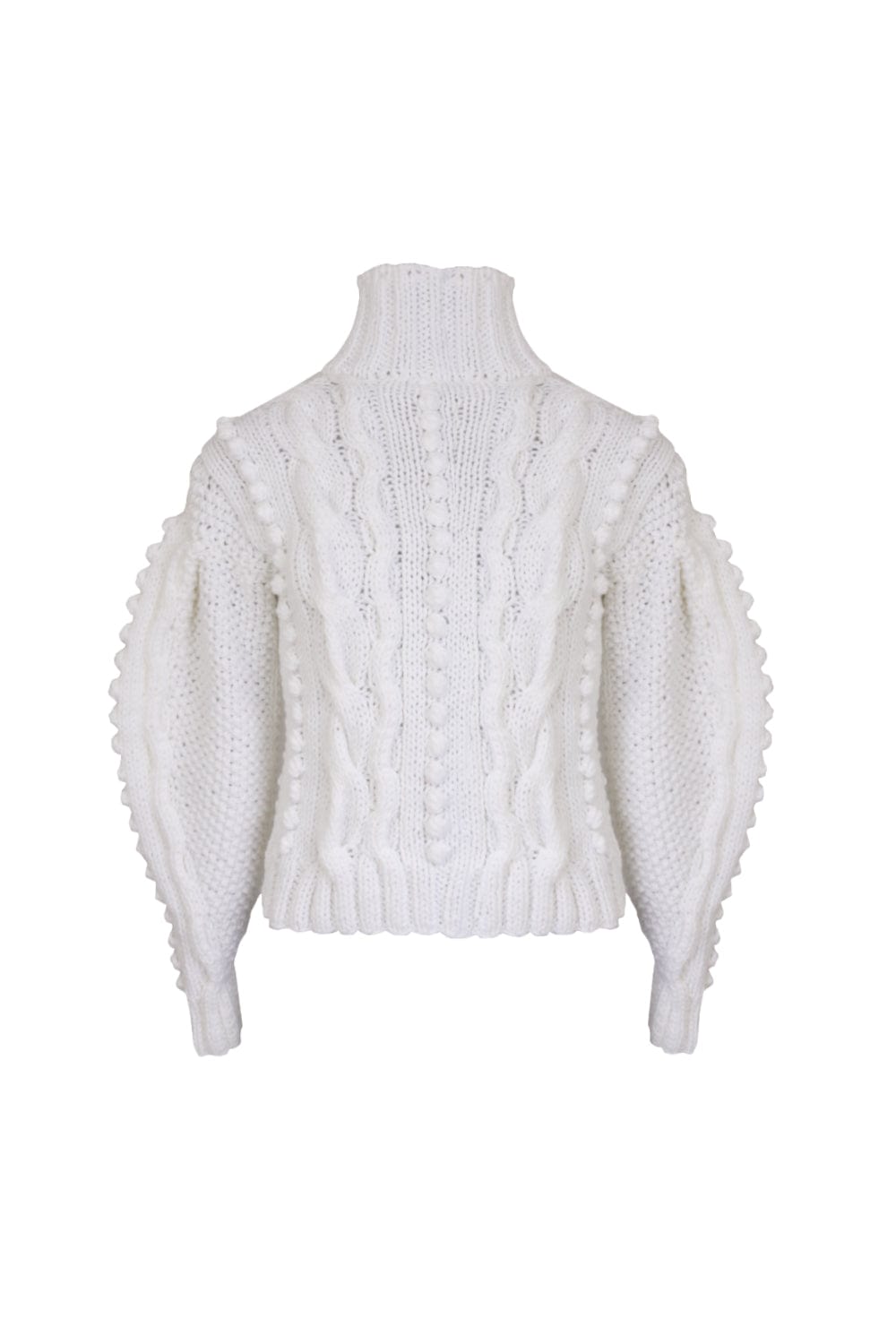 Blusa Manga Longa de Tricot Branco