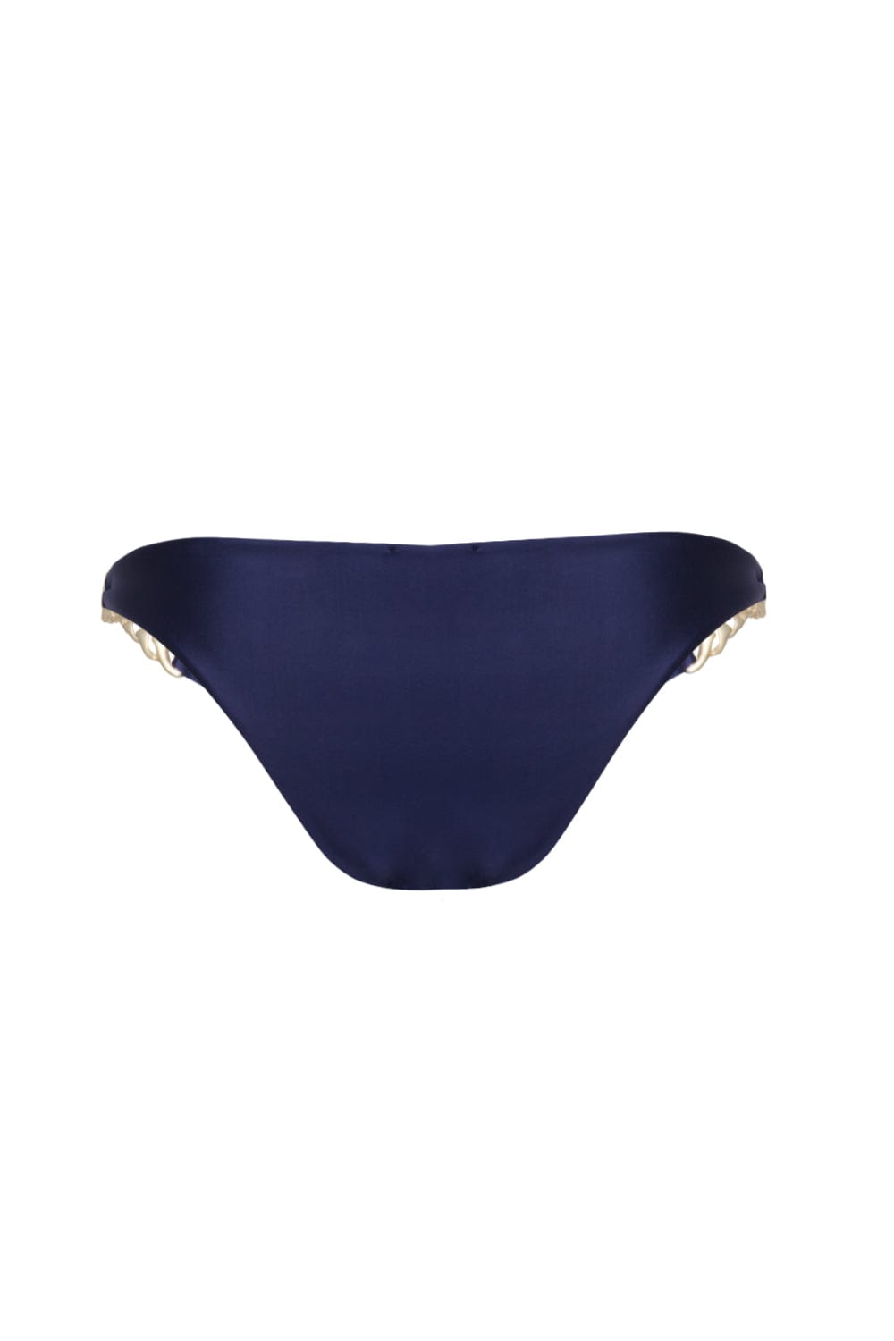 Lenny Niemeyer - Calça Lateral Bridão Recycled Mare Azul Marinho