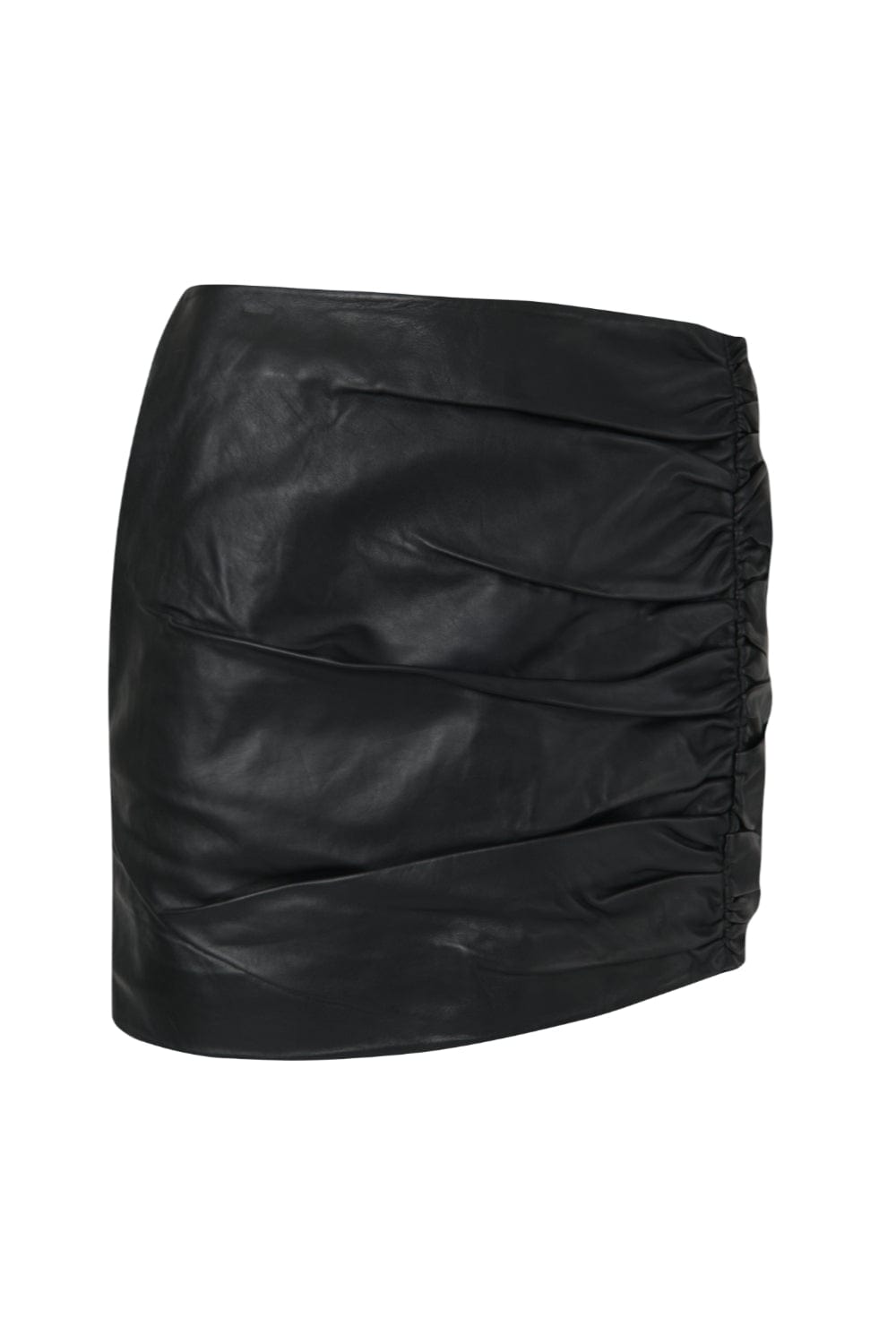 Lamarque - Saia Curta Couro Aricia Preto