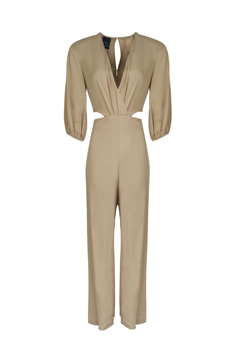 Access - Macacão Cut Out Laterais Bege