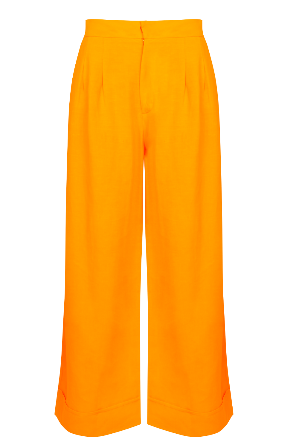 L'Cecci - Calça Alfaiataria Viscolinho Amarelo