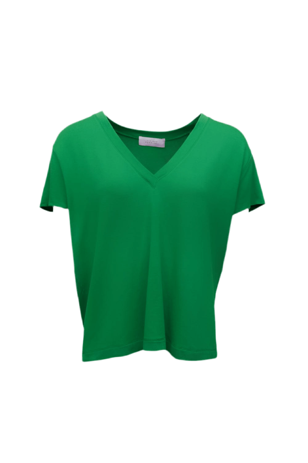 Viviane Furrier - Blusa Manga Curta Decote V em Malha