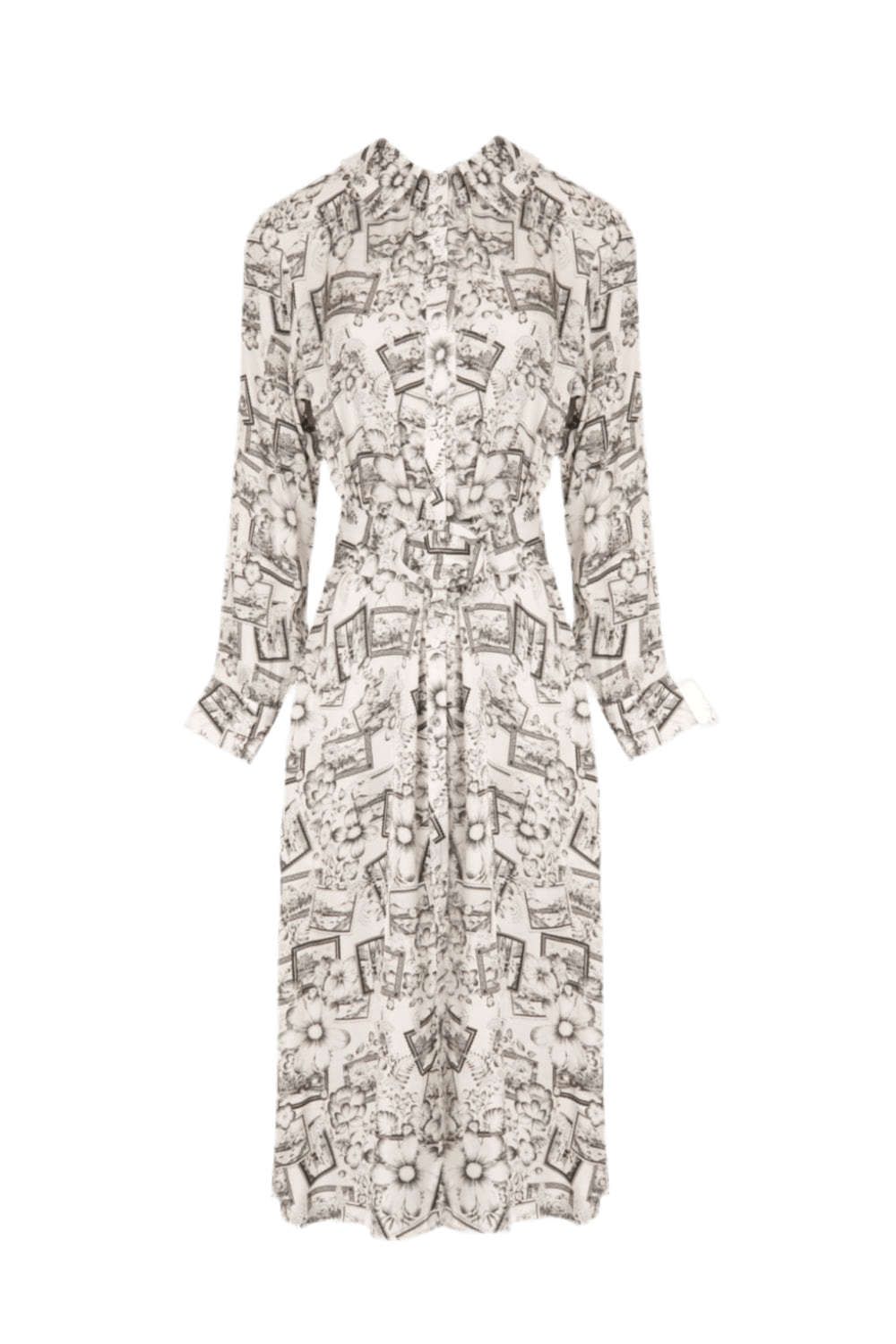 Tara Jarmon Paris - Vestido Midi Manga Longa Rachele