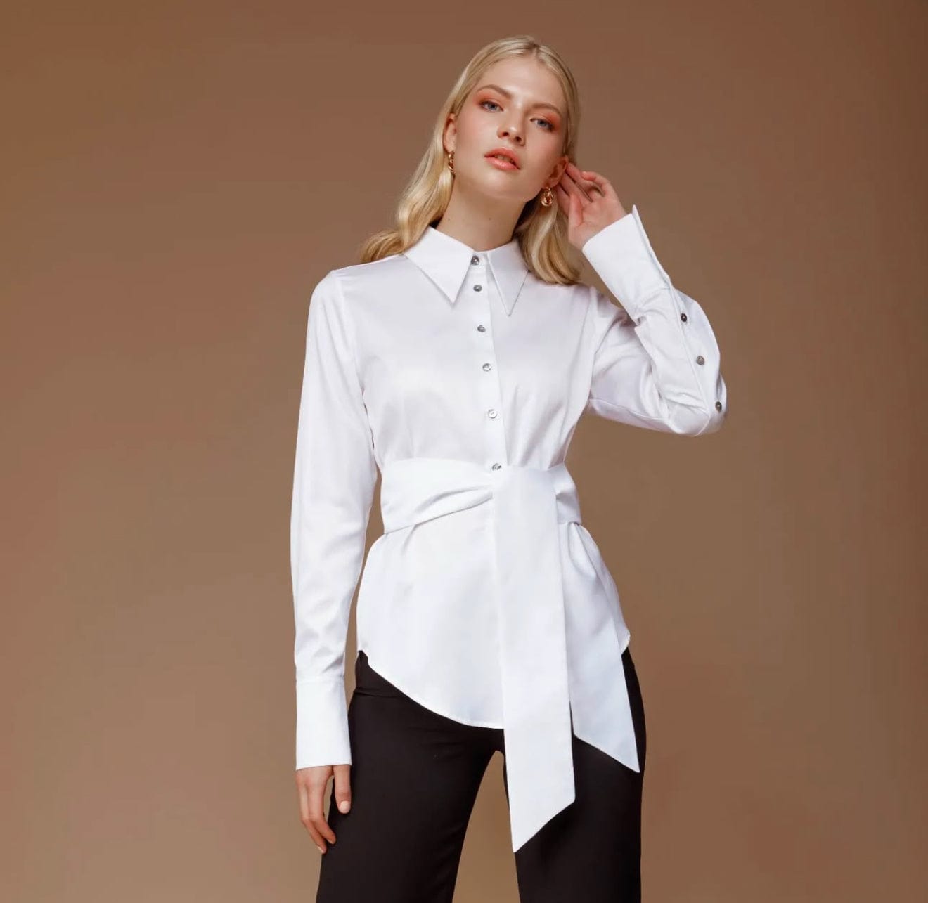 AndTate - Camisa Manga Longa Branco