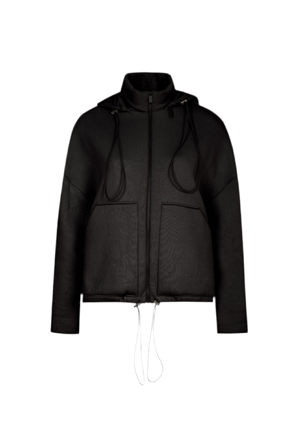 Coven - Casaco Tricot Neoprene Preto