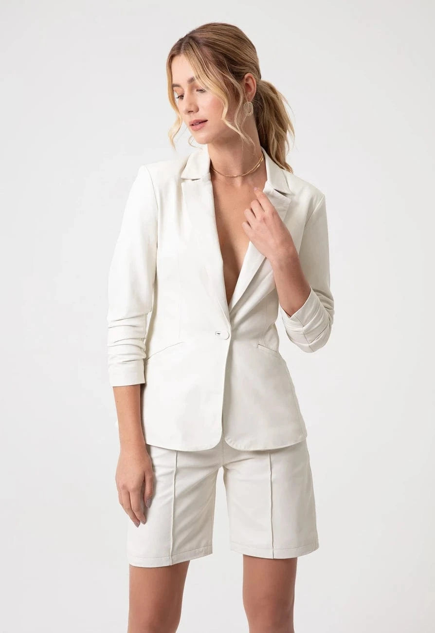Juliana Sanmartin - Blazer Alongado Off White