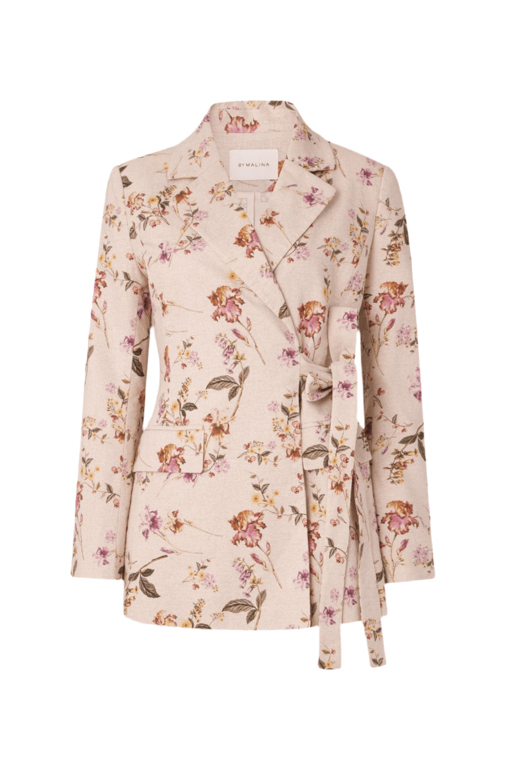 By Malina - Blazer Amaração Lateral Floral