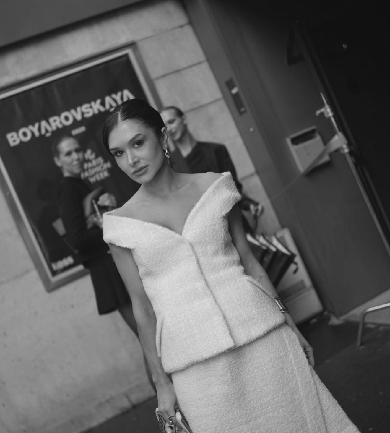 Glória Coelho - Blusa sem Manga Tweed P637 Off White