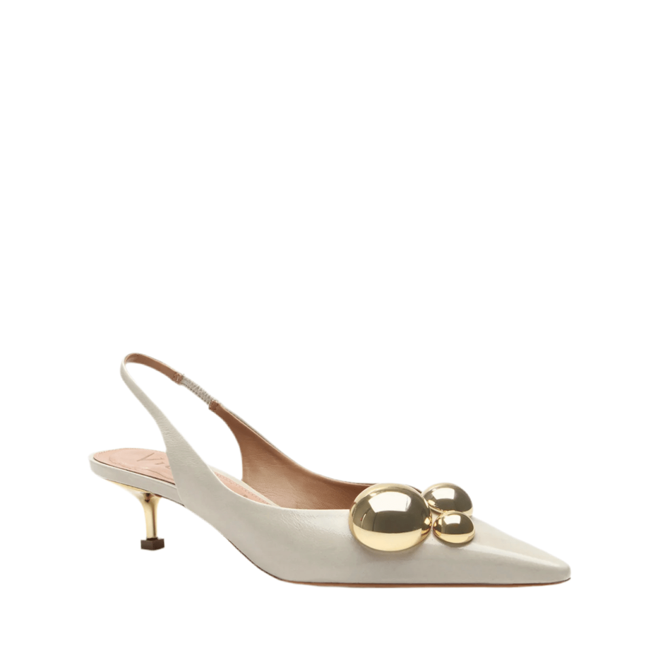 Vicenza - Sapato Slingback Olga Bege Pérola