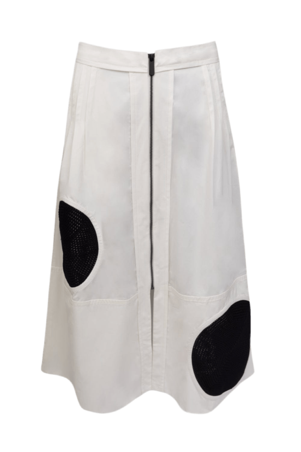 Coven - Saia Midi Tricoline Crochet Branco