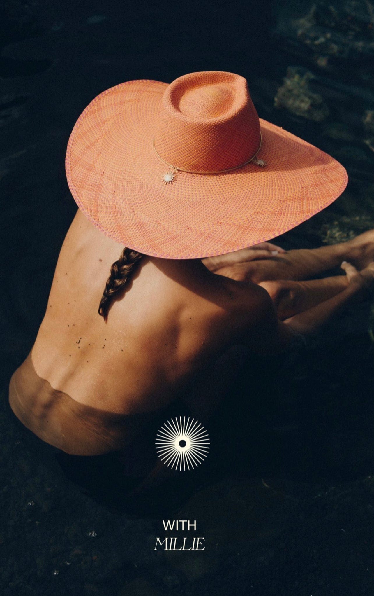 Van Palma - Chapéu de Palha Millie JR Laranja