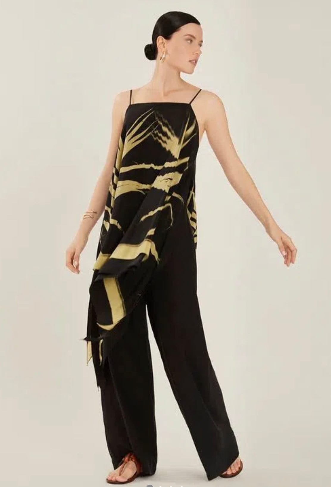 Lenny Niemeyer - Calça Reta Seda Preto