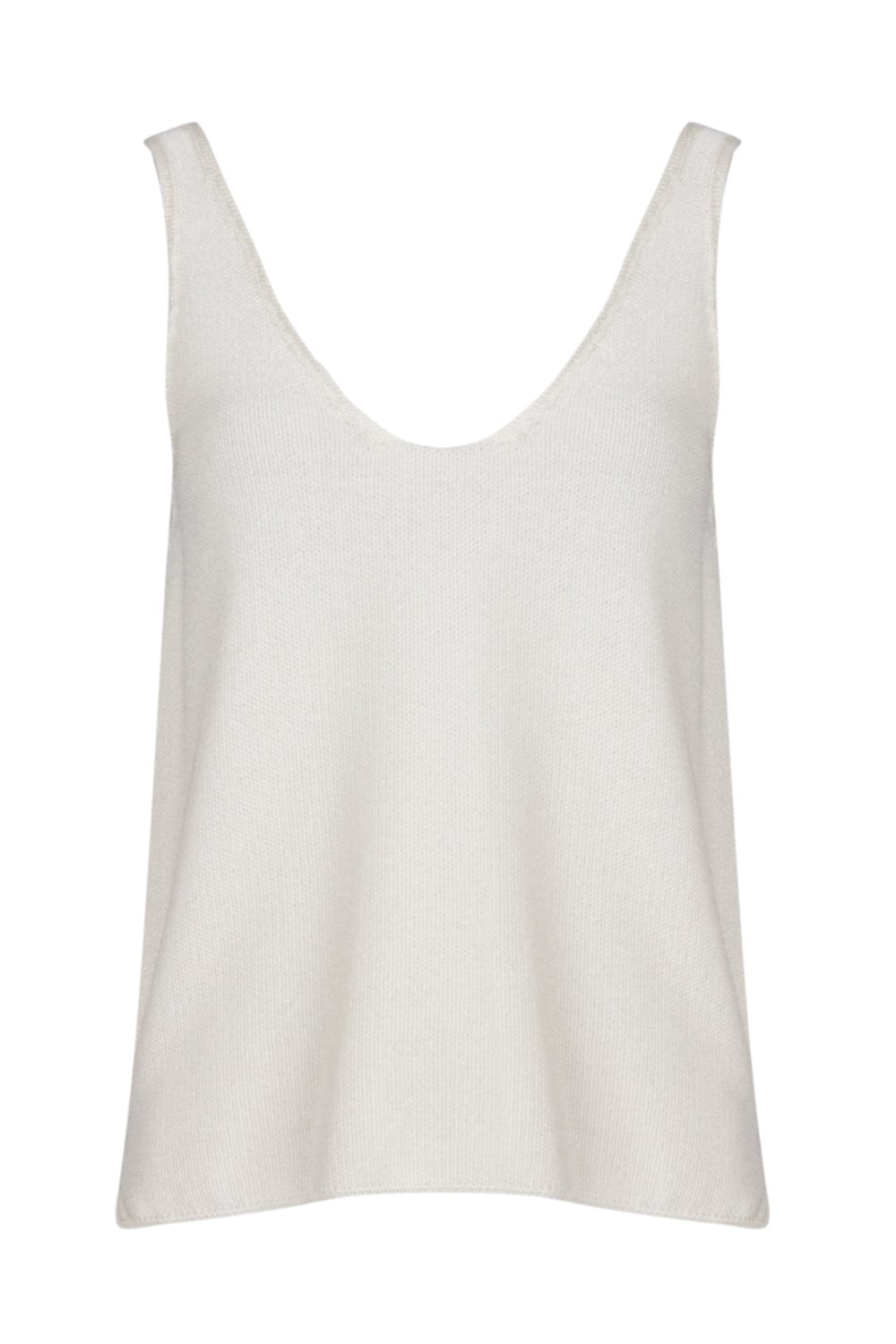Viviane Furrier - Blusa Alça em Tricot Piquet Off White