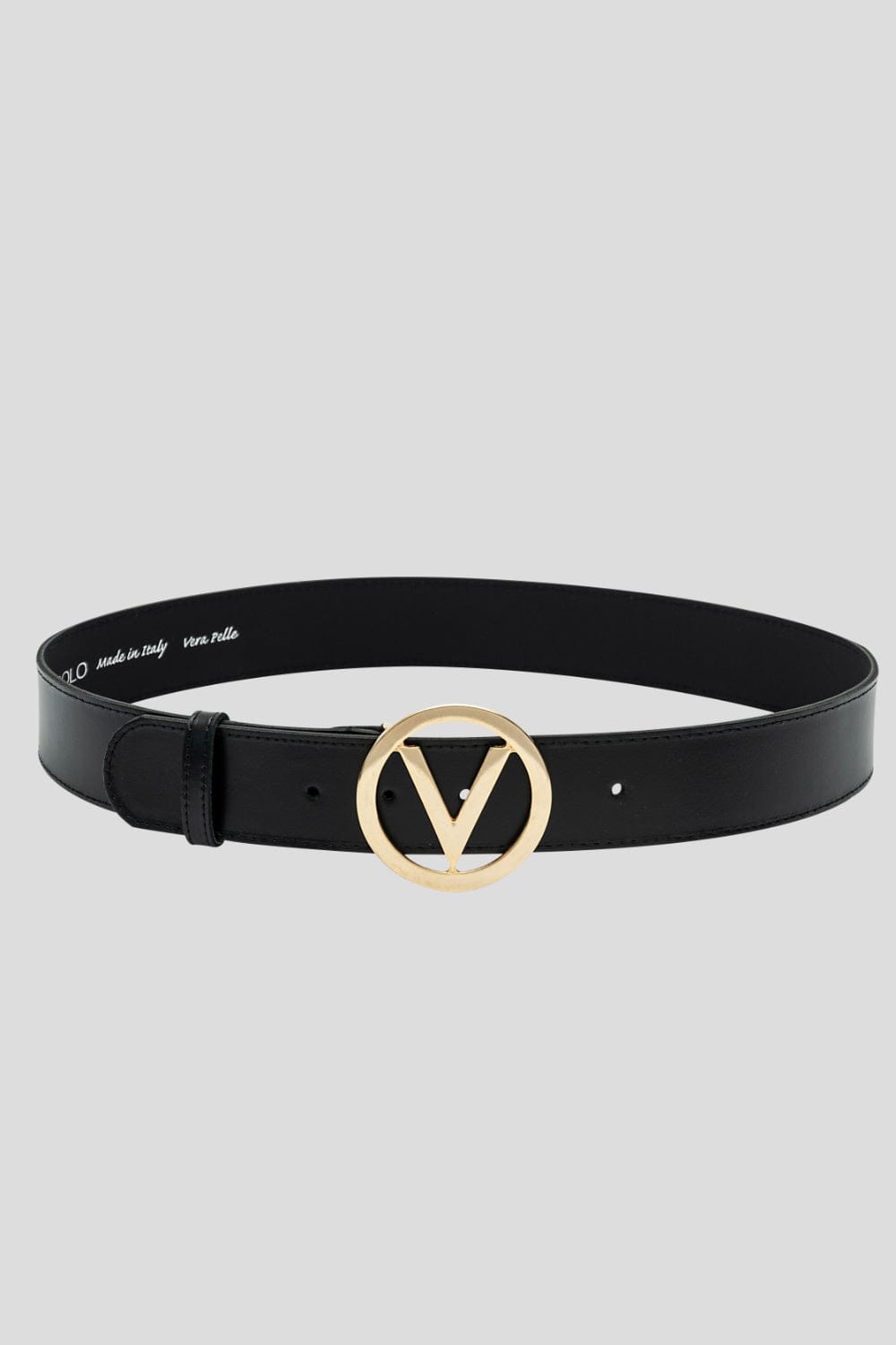Vicolo - Cinto com a Fivela V Dourada