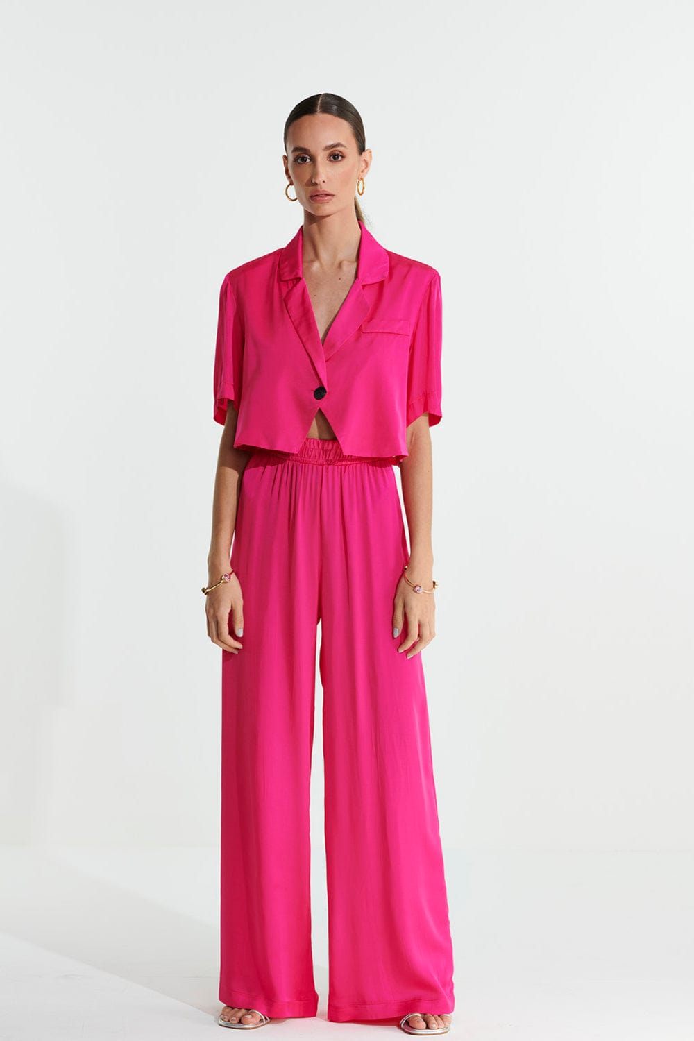 L'Cecci - Calça Pantalona Rosa