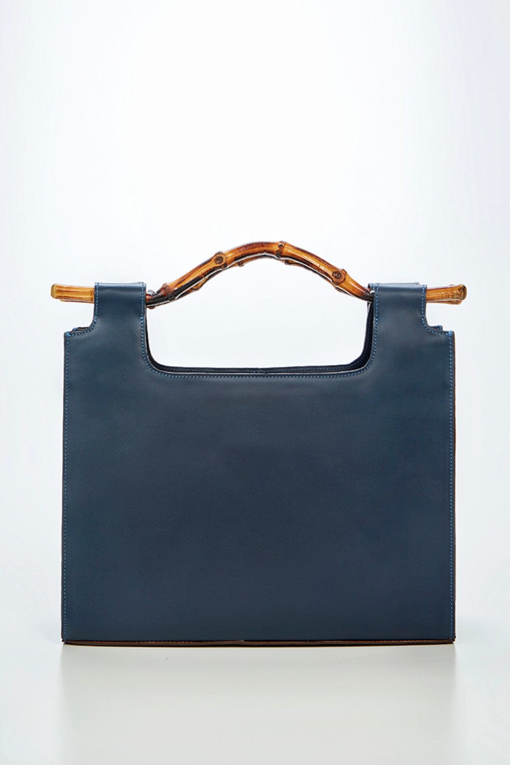 Glorinha Paranaguá - Bolsa Cartagena M Couro Azul Marinho