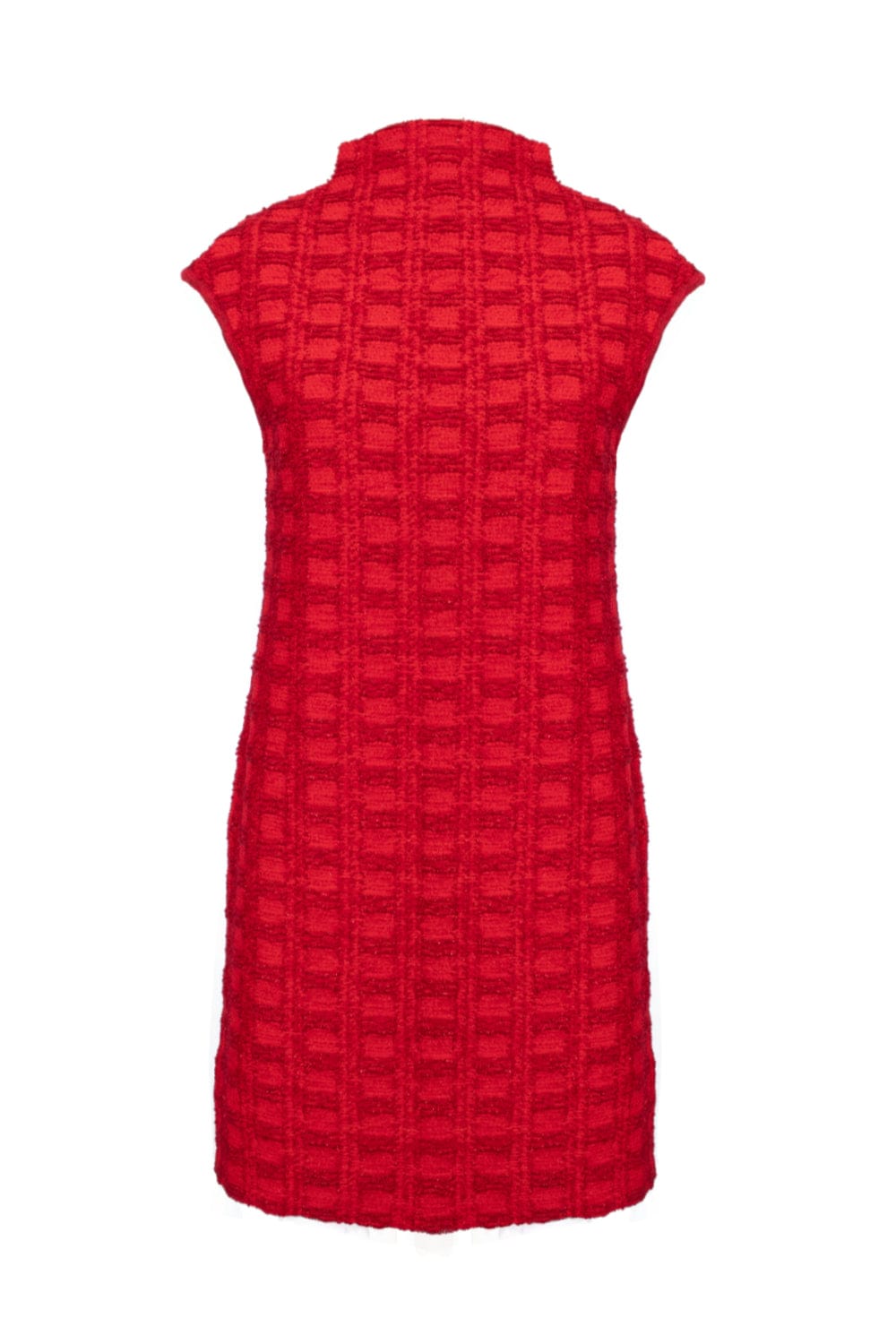 Viviane Furrier - Vestido Curto Tweed Vermelho