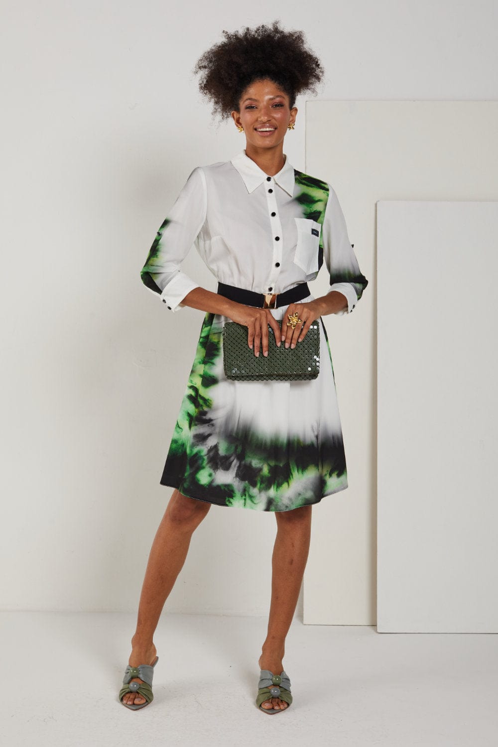 Spell - Vestido Curto Manga 3/4