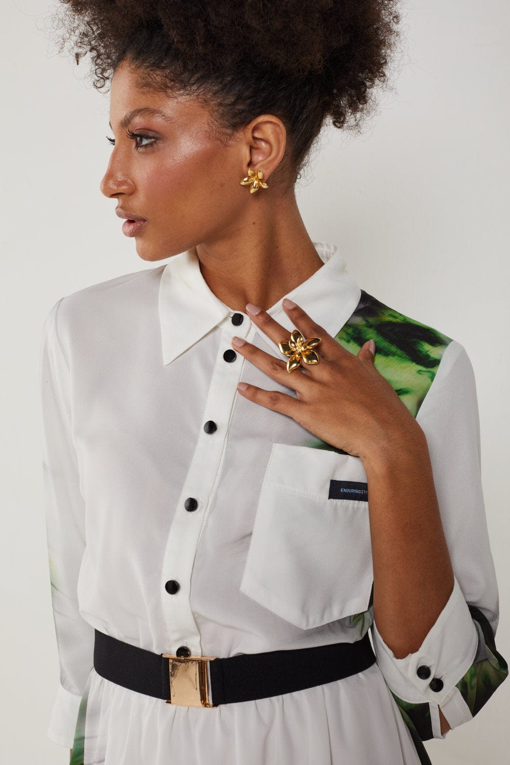 Spell - Vestido Curto Manga 3/4