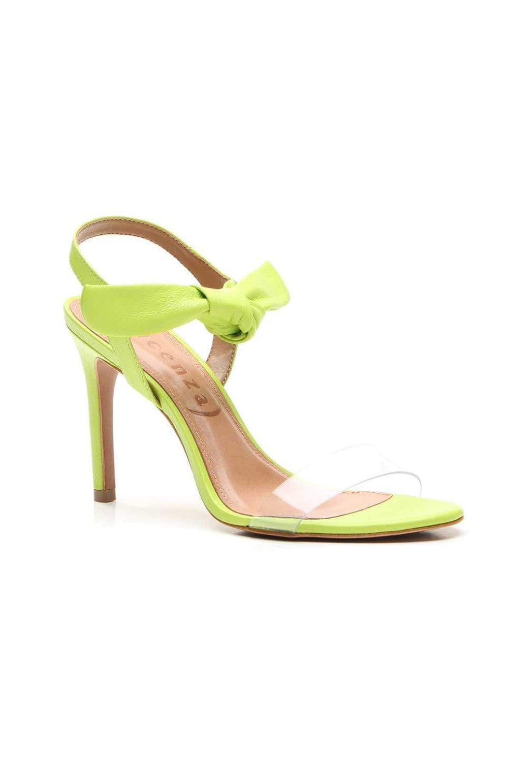 Vicenza - Sandália Vinil Transparente Verde Neon
