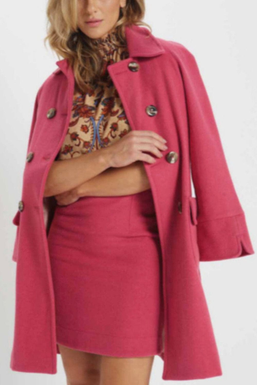 Canal Concept - Blusa sem Manga Gola Alta Estampada