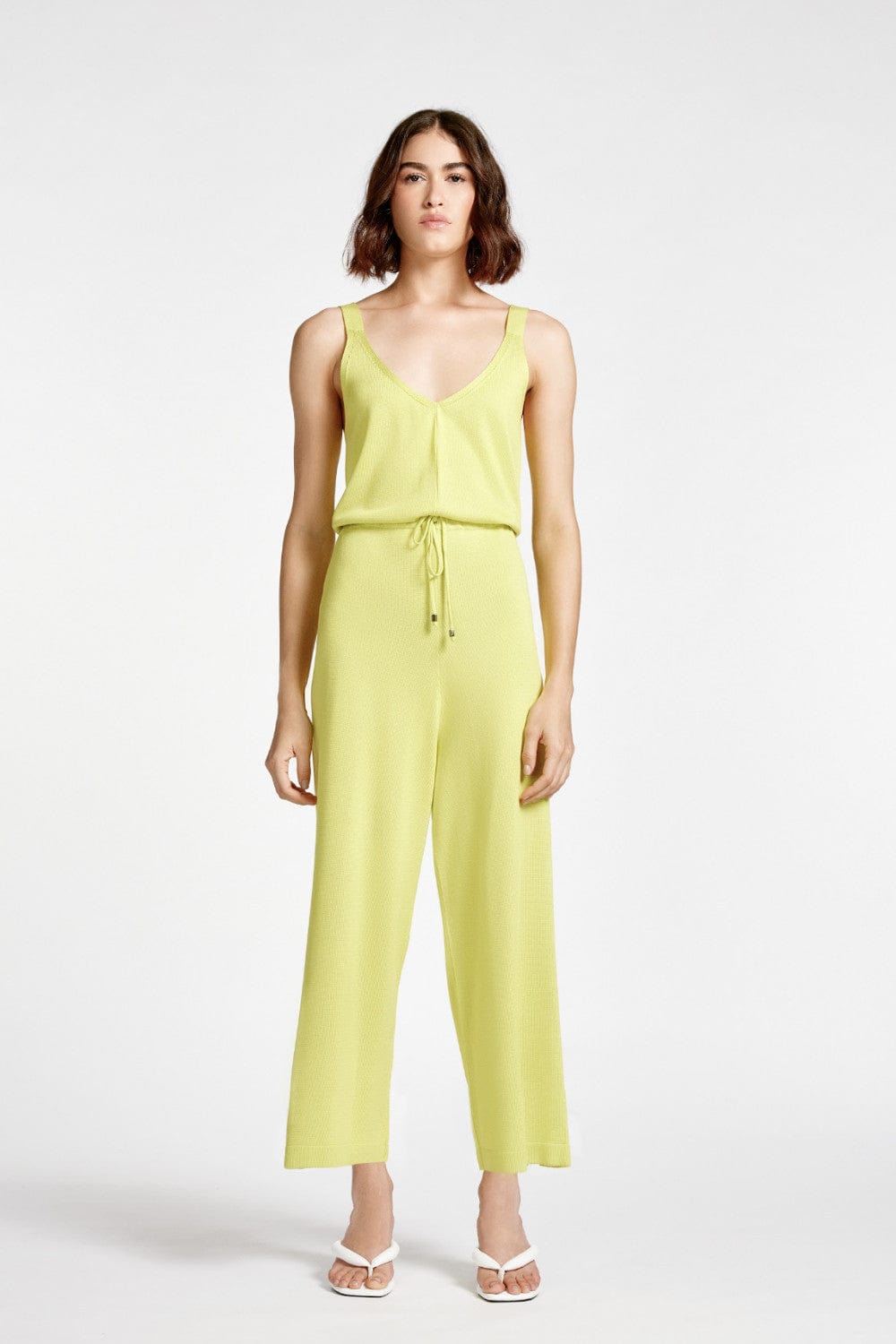 Viviane Furrier - Macacão Coulisé em Tricot Lima