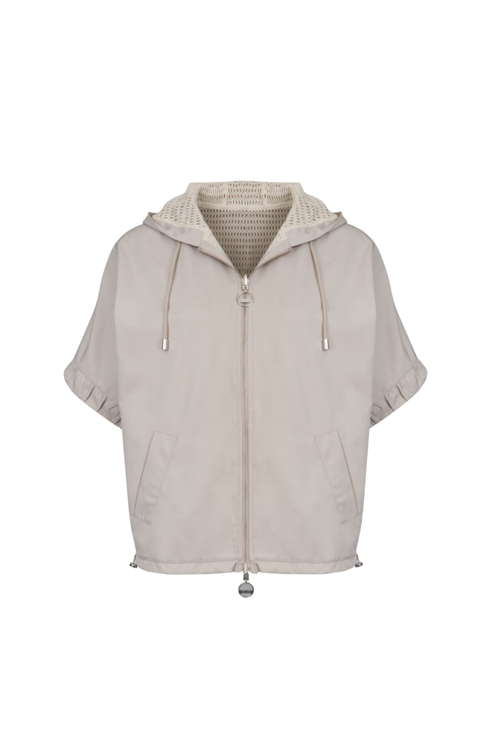 Quo Pure Touché - Jaqueta Manga Curta com Capuz Osina