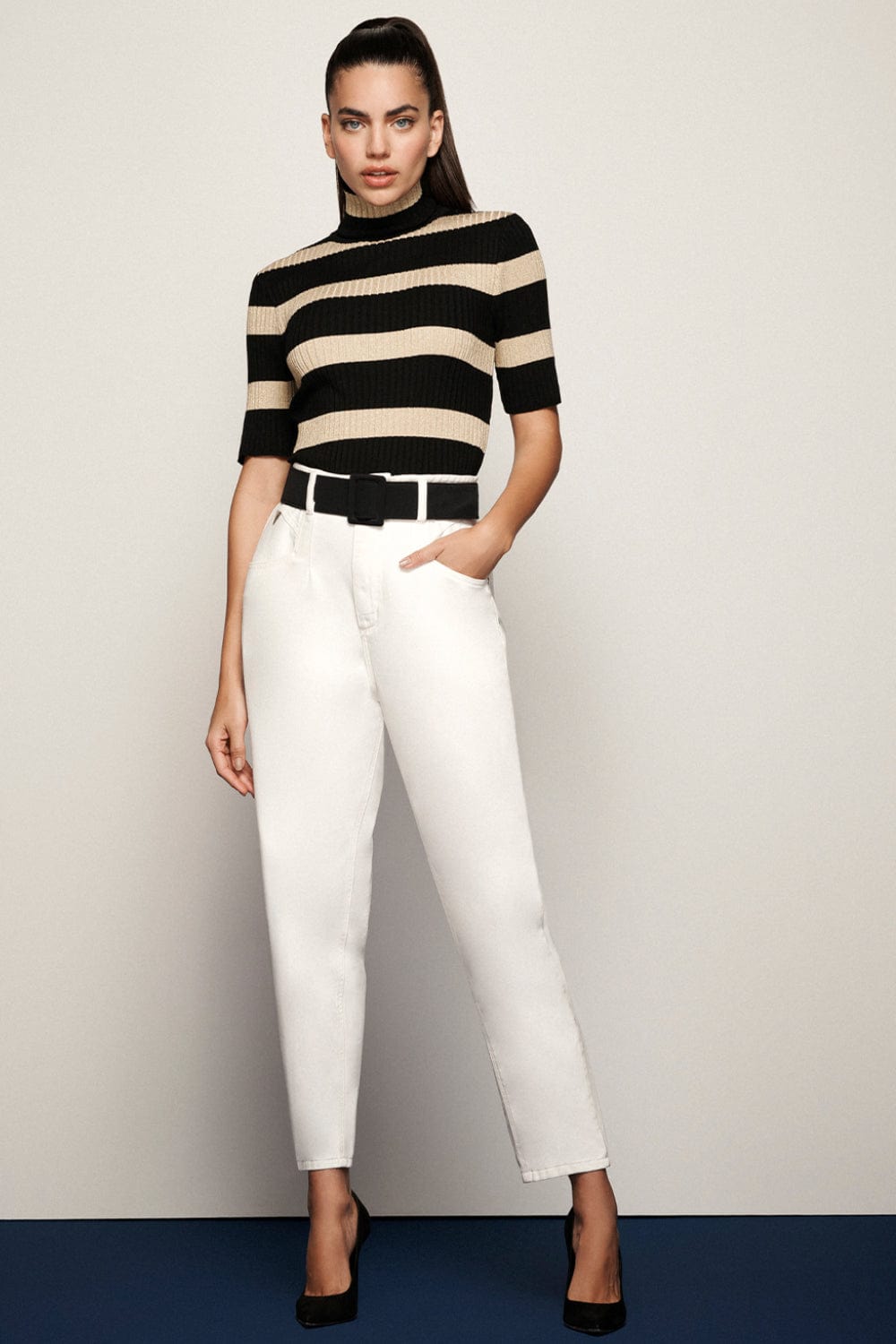 Cholet - Calça Soltinha de Sarja S/Cós Off White