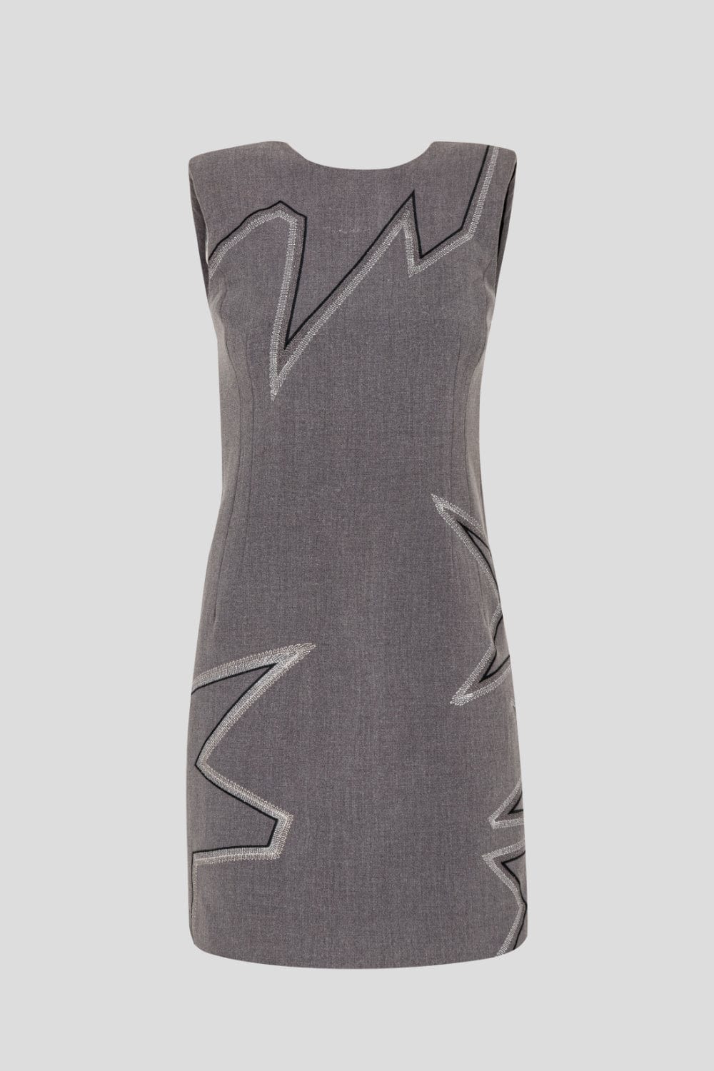 Club - Vestido Curto sem Manga Cinza