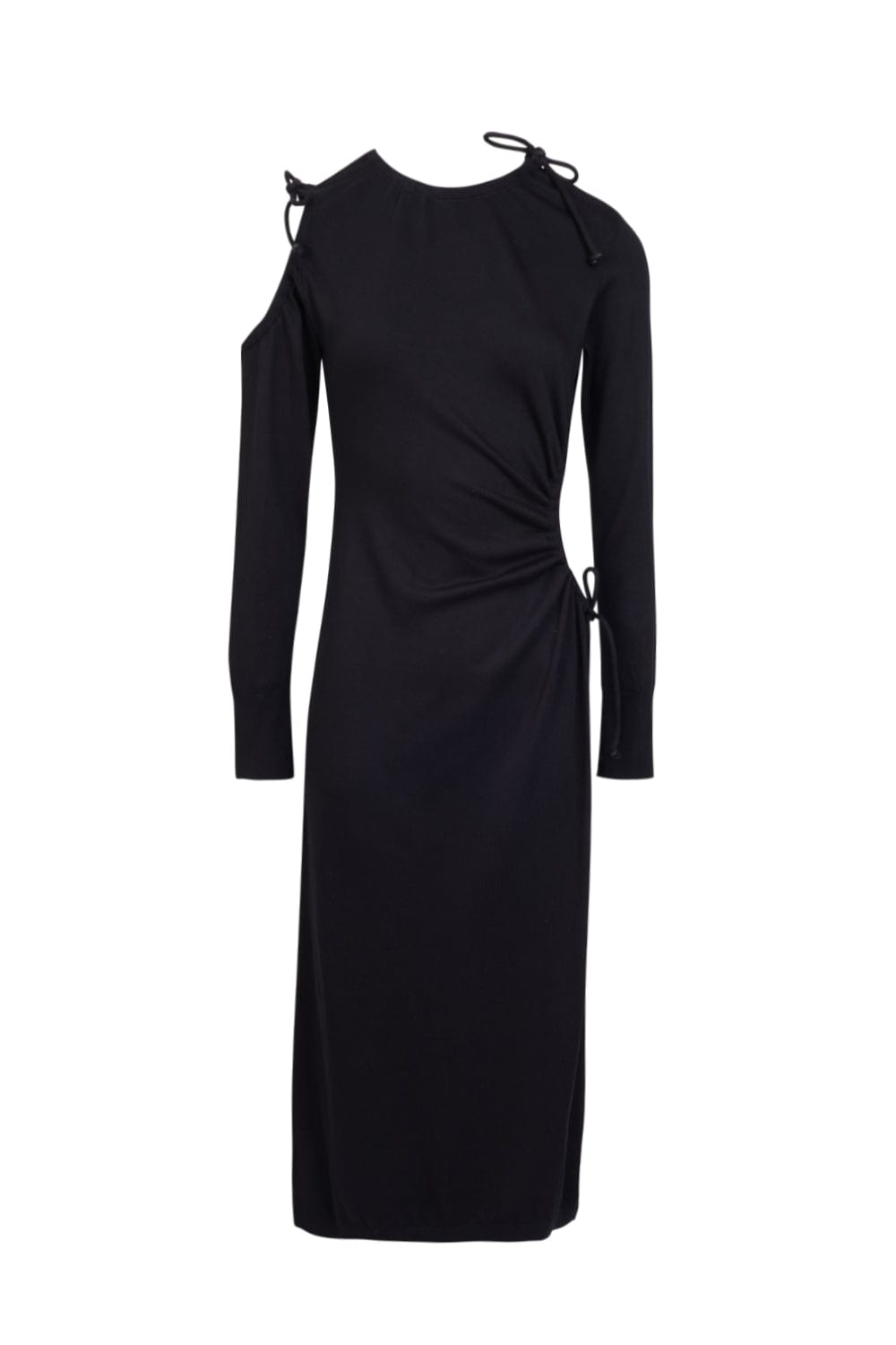 Coven - Vestido Midi Cut Out Preto