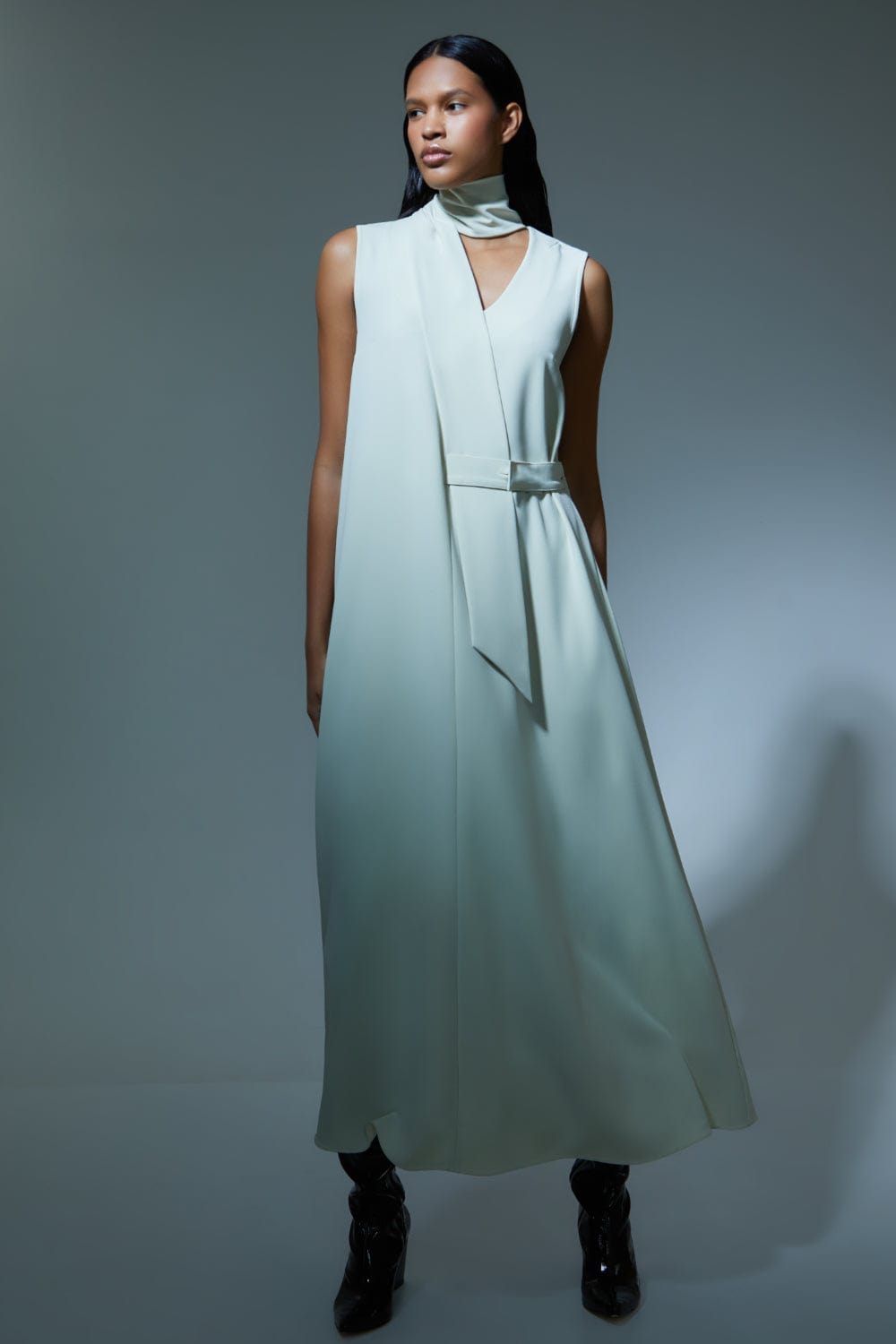 Viviane Furrier - Vestido Longo Traction Off White