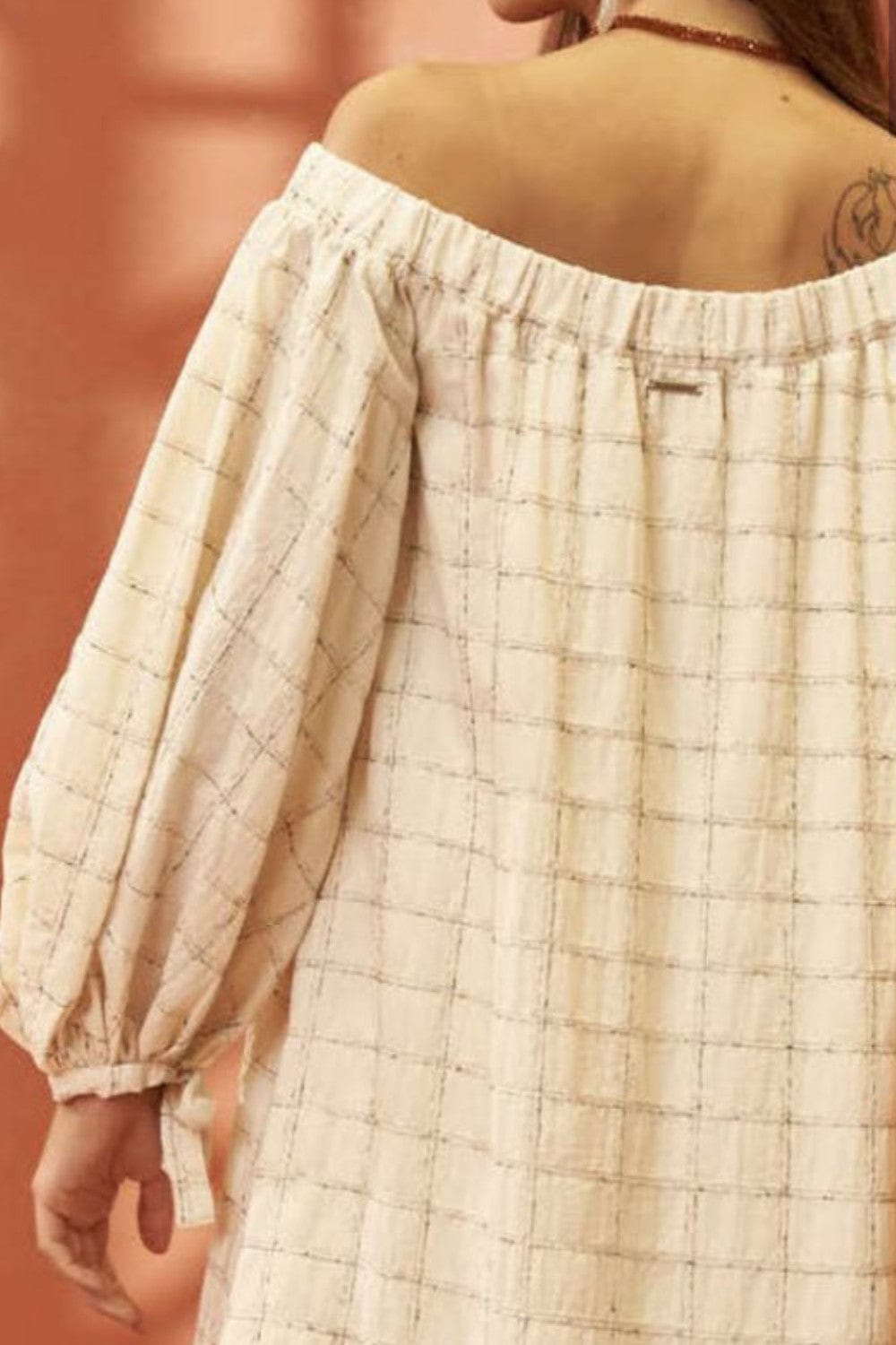 L'Cecci - Vestido Midi Amplo Xadrez