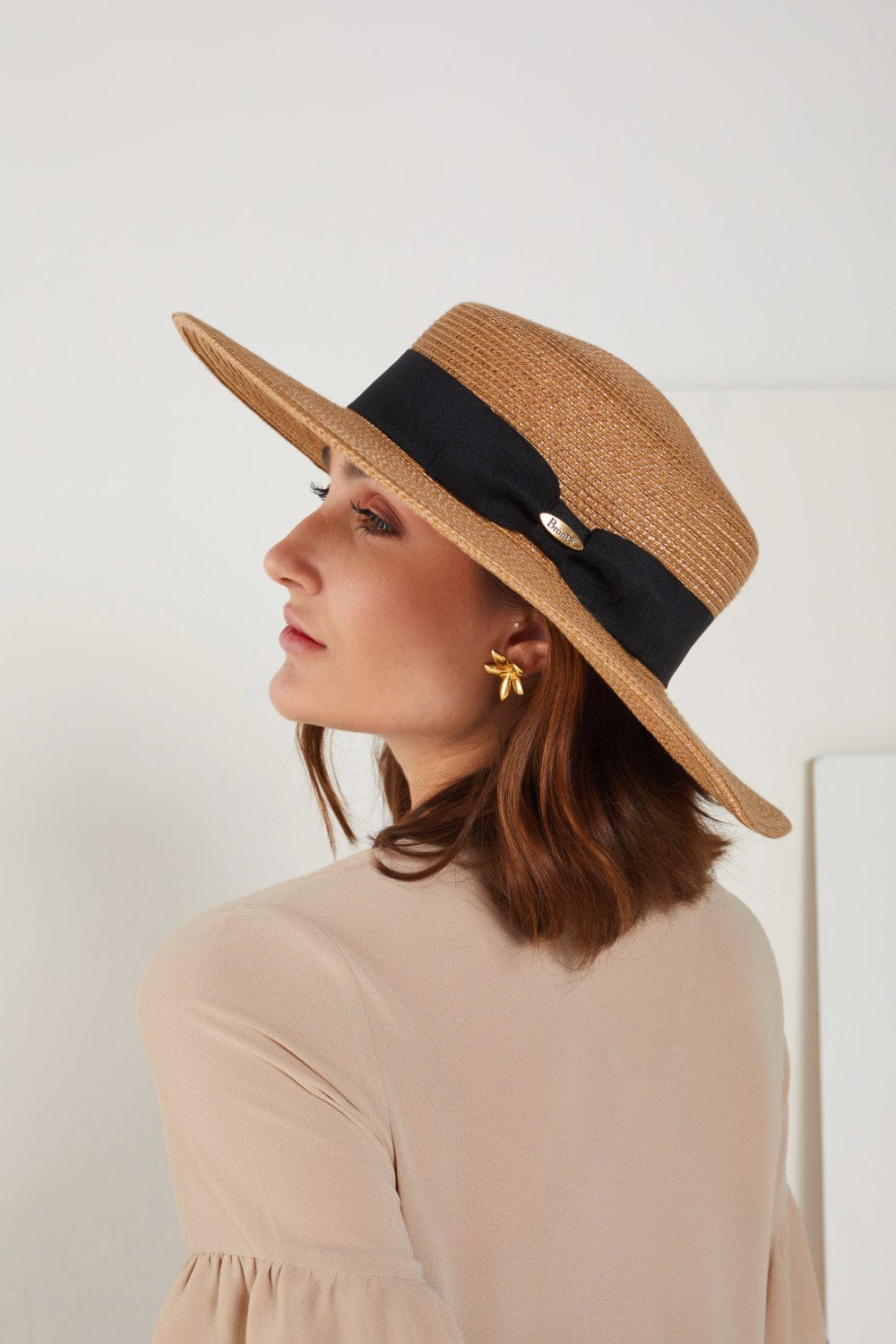 Bronté Amsterdam - Chapéu Gabrielle Natural/Preto