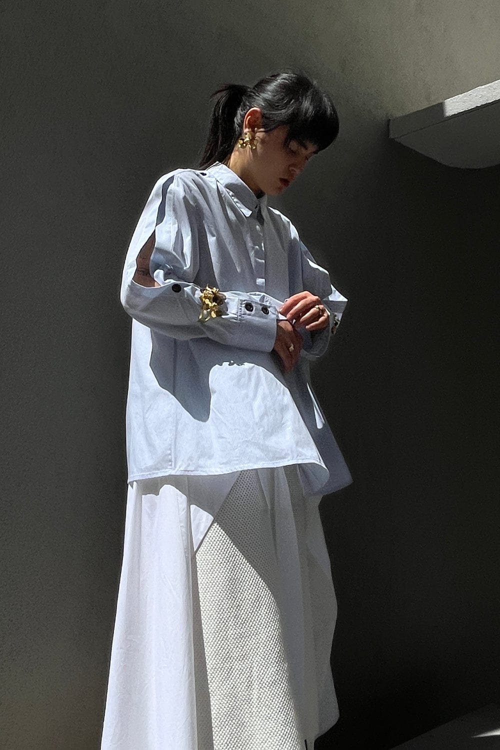 Coven - Camisa Manga Longa Azul Claro