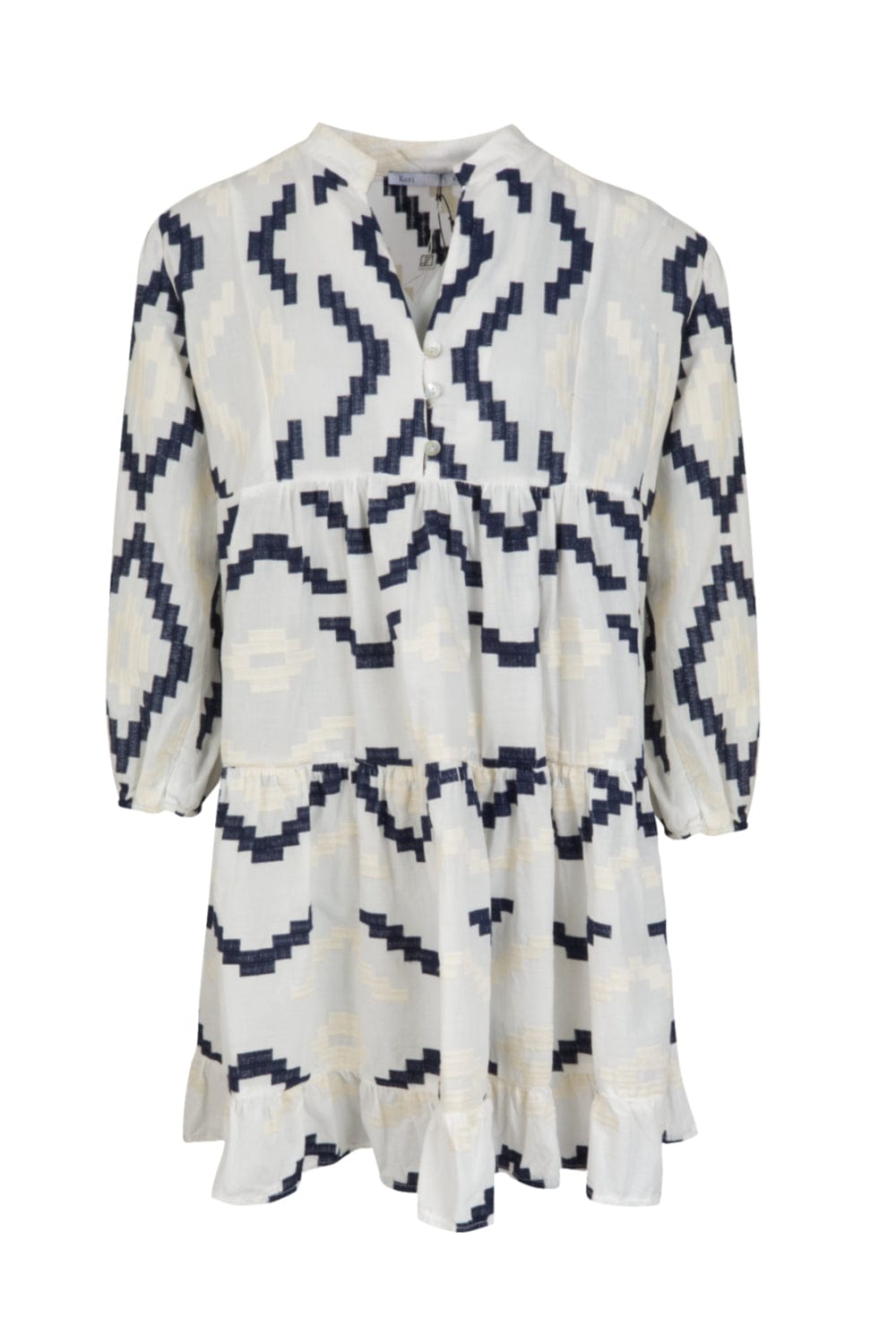 Greek Archaic Kori - Vestido Curto Manga Longa