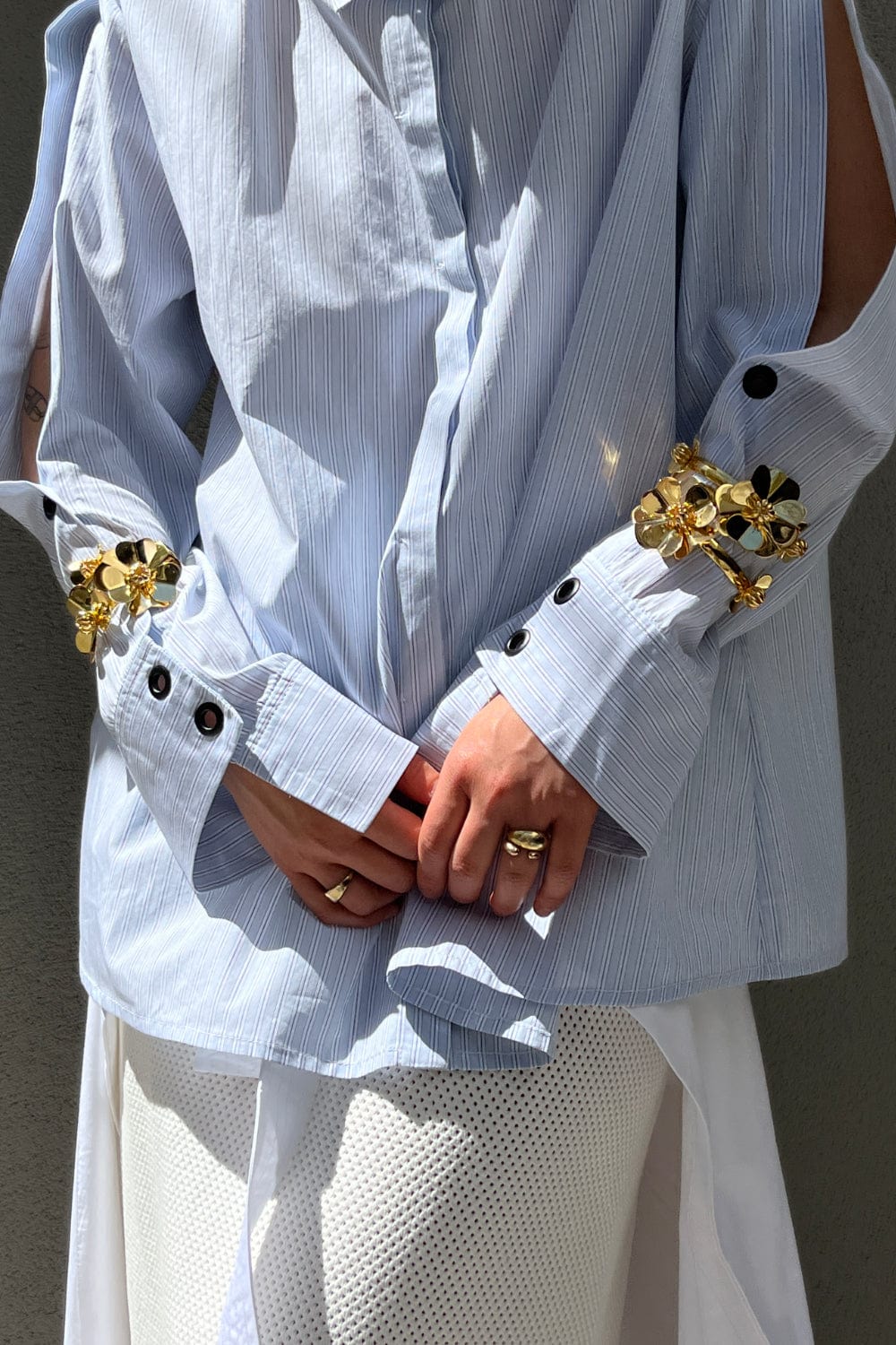 Coven - Camisa Manga Longa Azul Claro