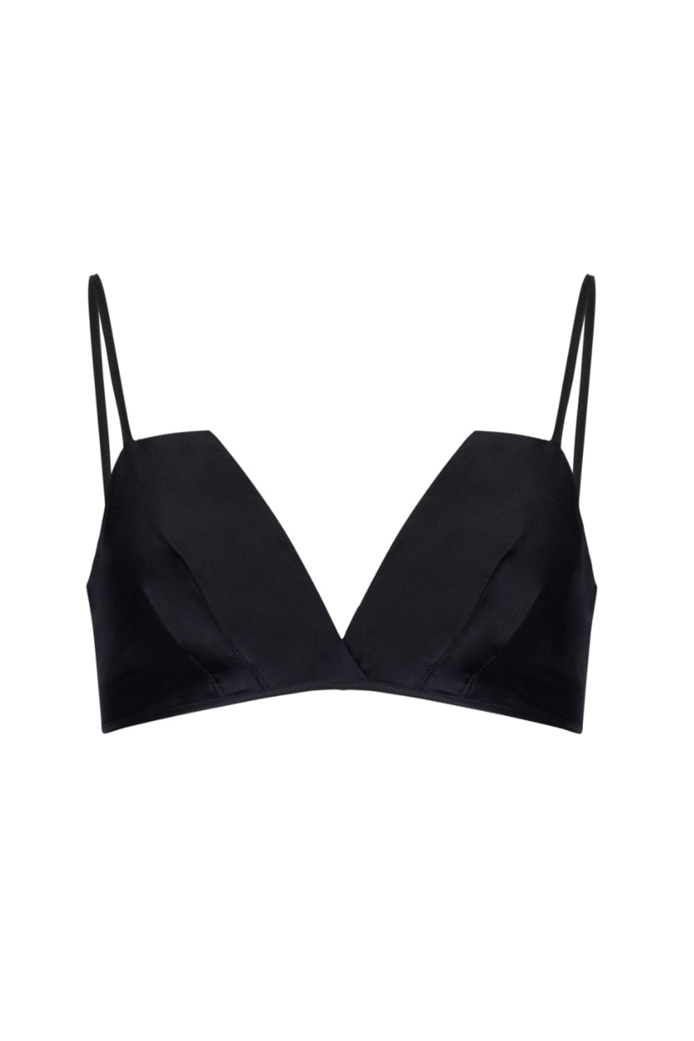 L'Cecci - Top Faixa Acetinado Preto