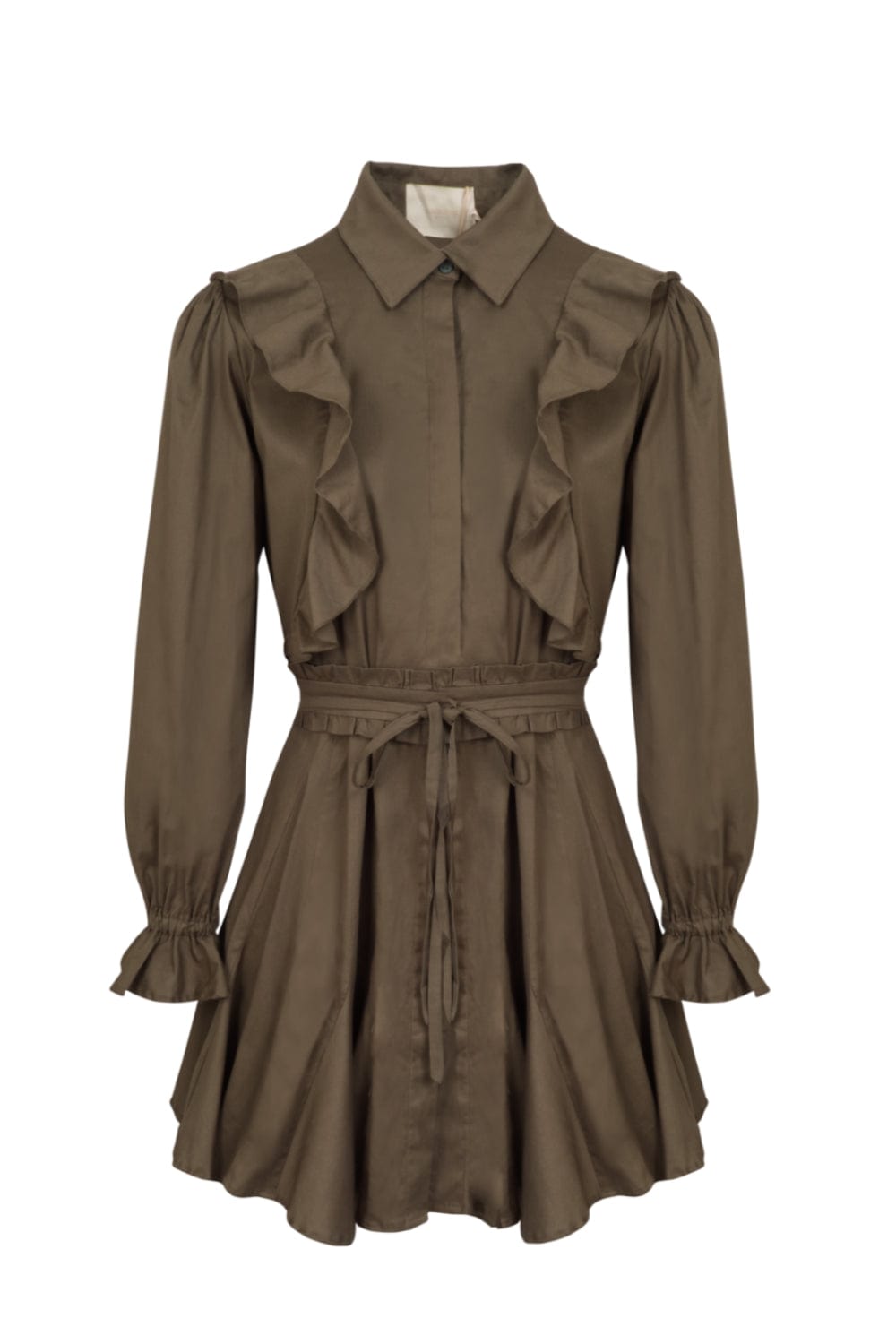 Coolrated - Vestido Curto Tricoline Verde