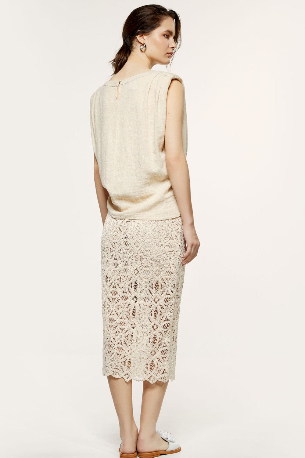 Eight - Blusa sem Manga Linho Muscle Tee