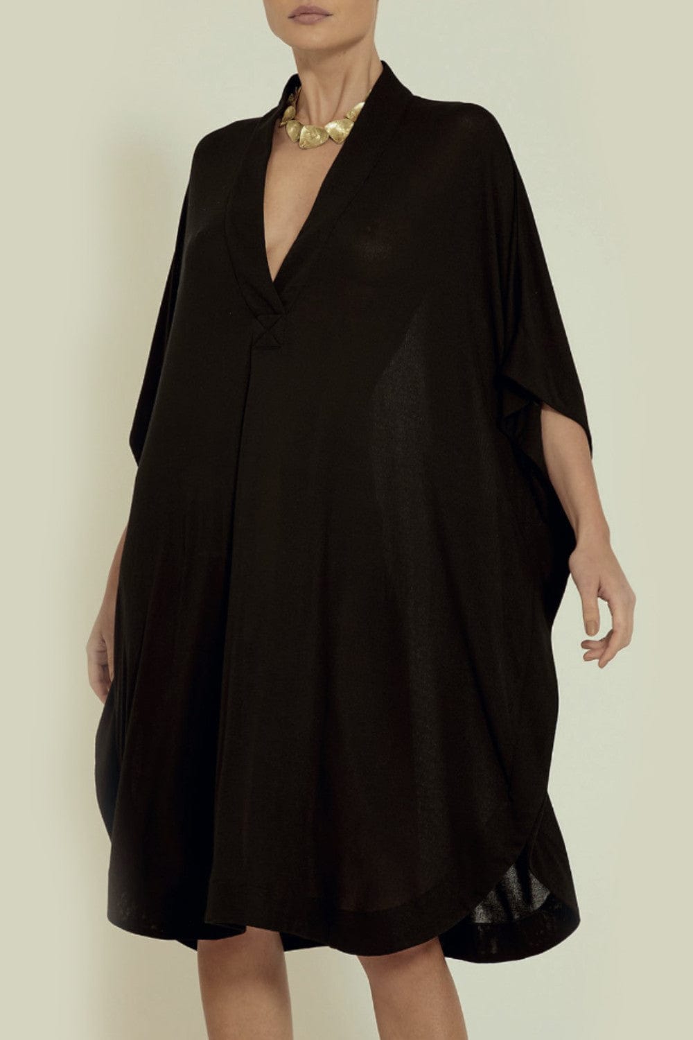 Lenny Niemeyer - Vestido Curto Decote V Preto