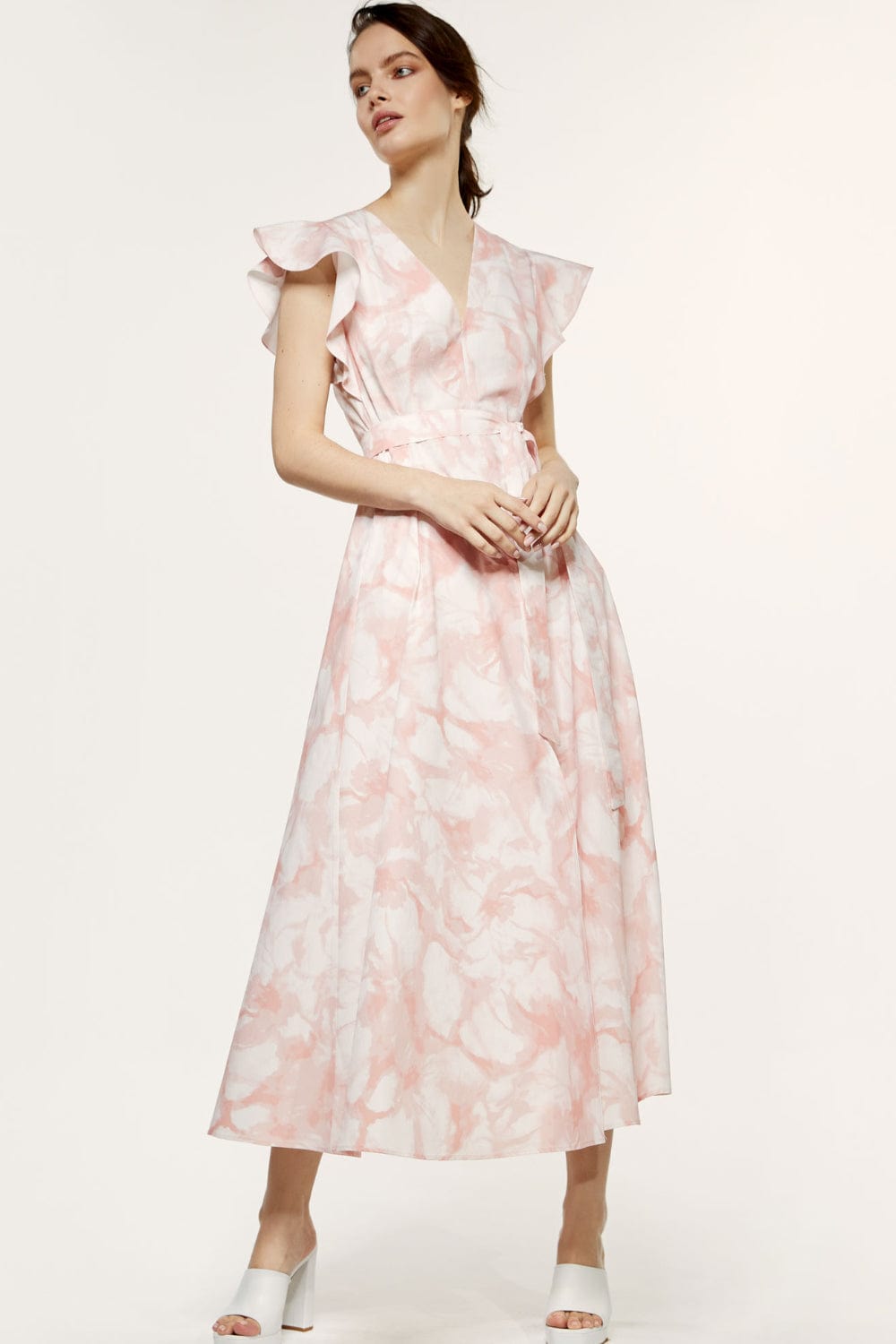Access - Vestido Midi Tie-dye Rosa