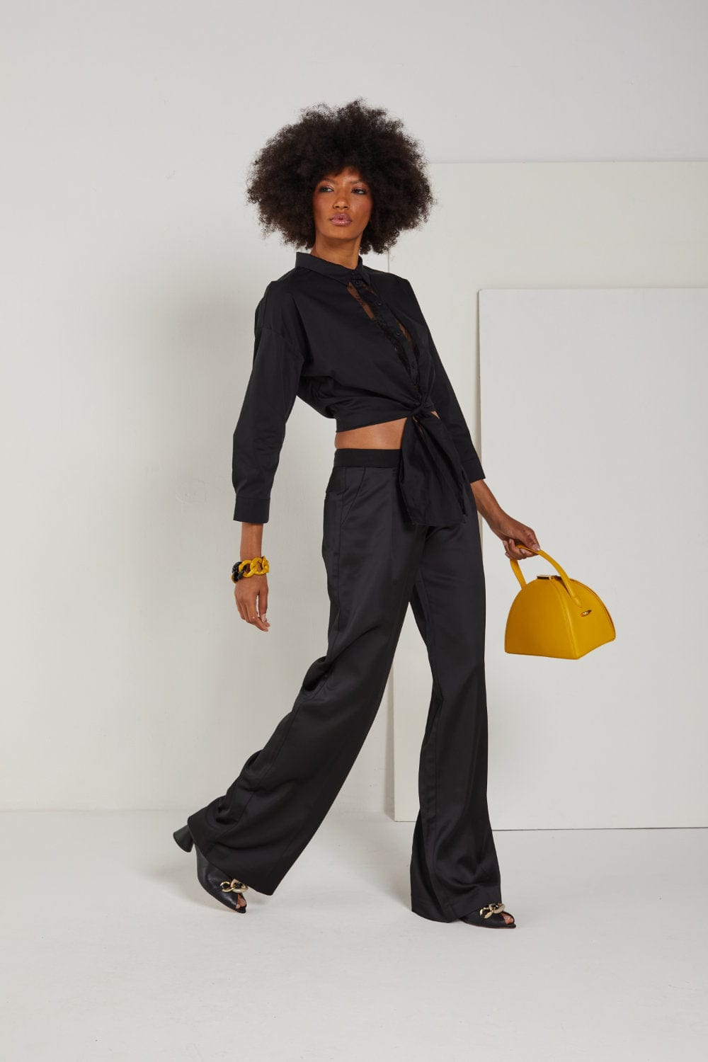 Access - Camisa Cropped Manga Longa