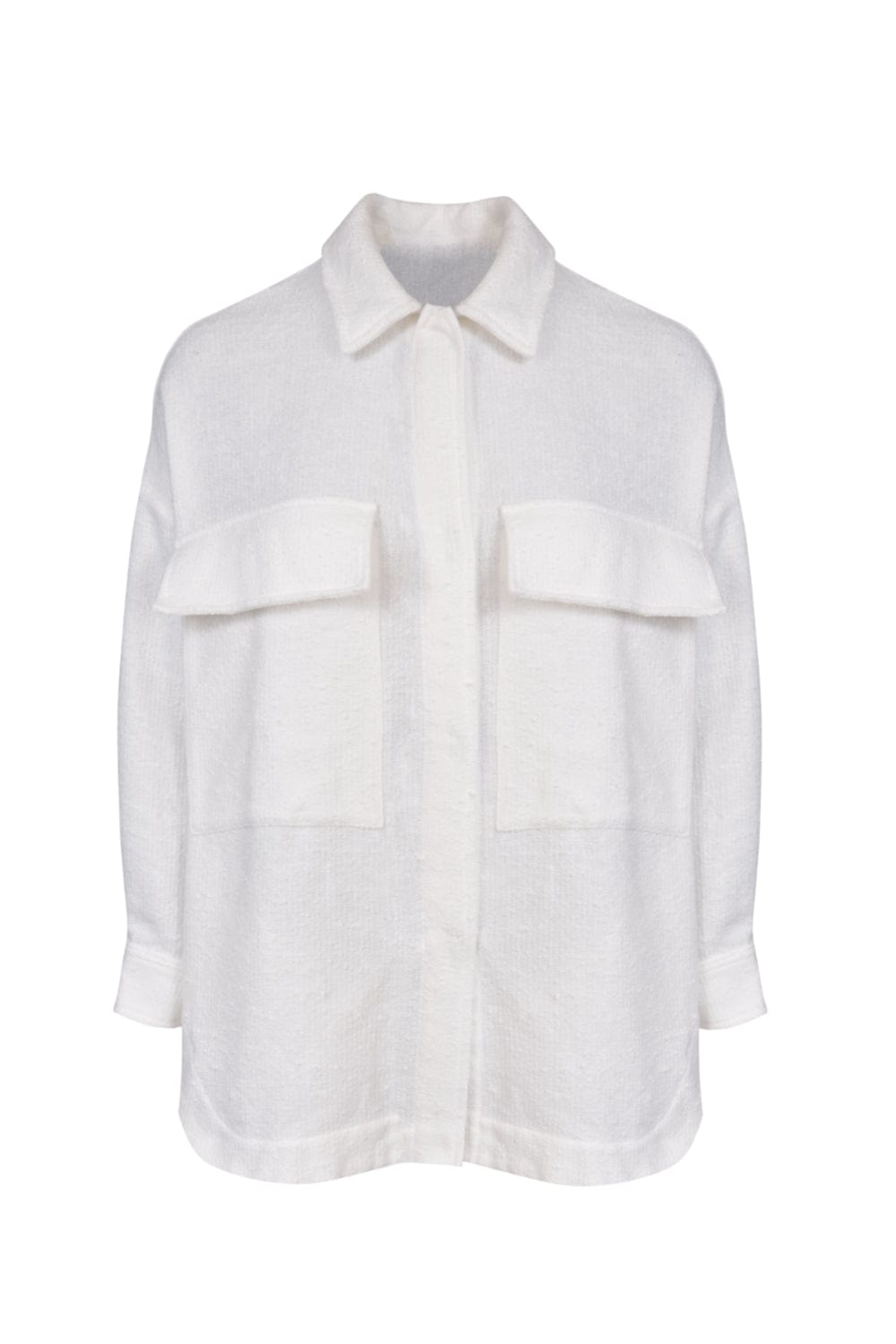 Lenny Niemeyer - Camisa Manga Longa com Bolsos Off White
