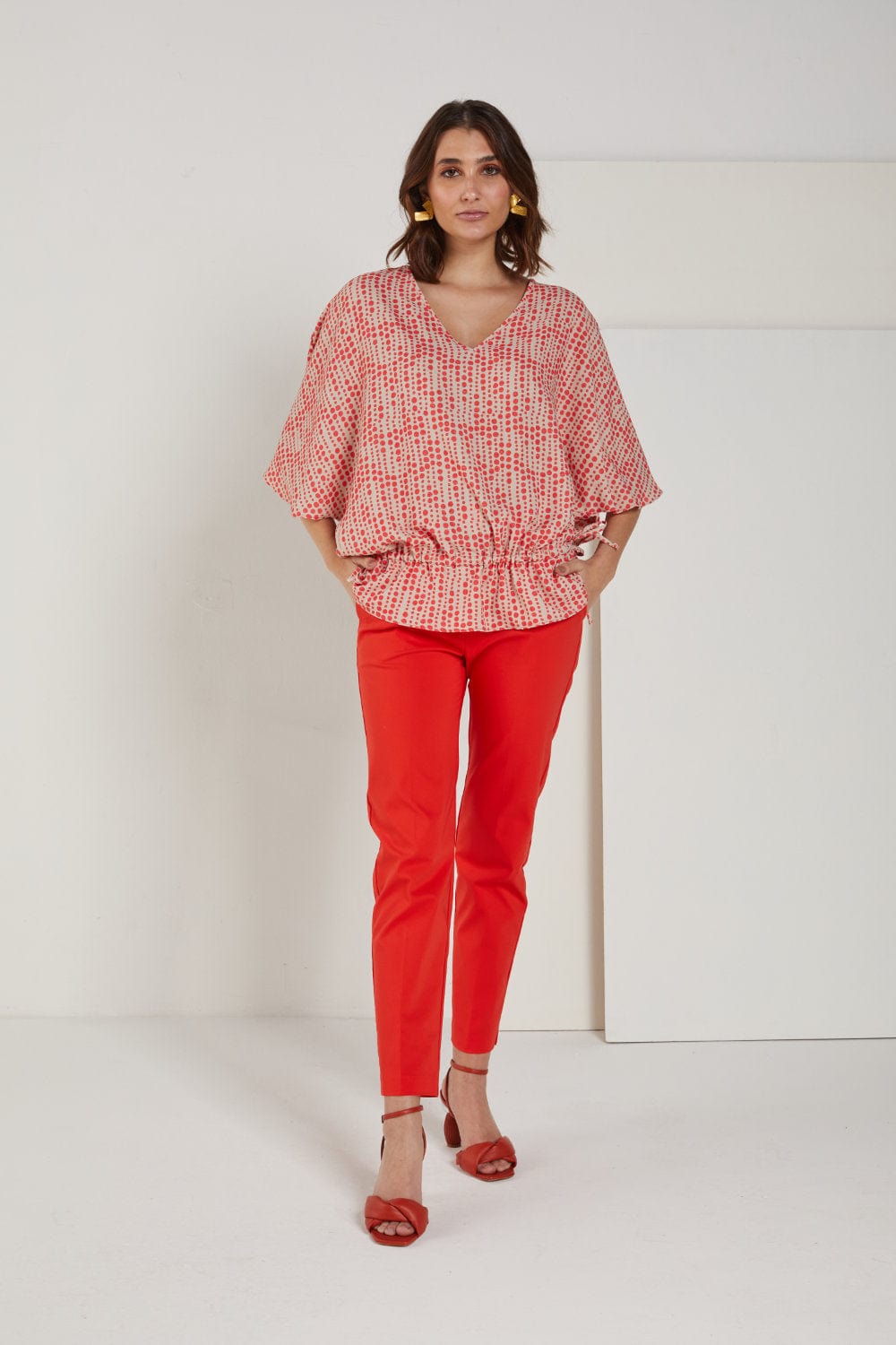 Cristina Barros - Blusa Bata Manga Curta