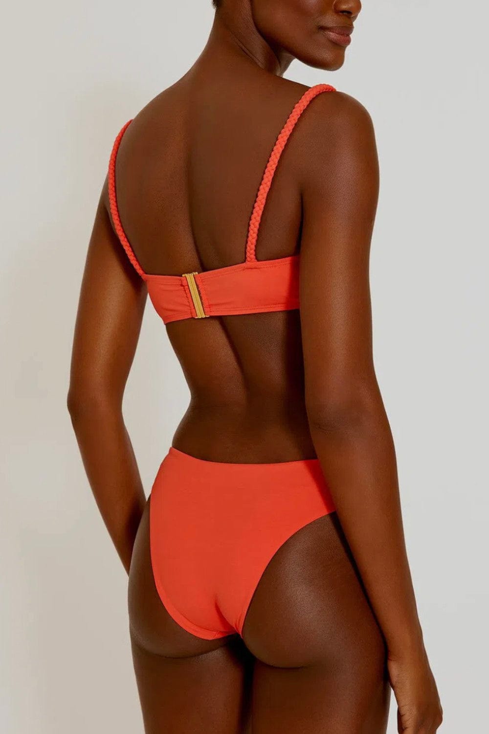 Lenny Niemeyer - Sutiã Franzido Trança Macramê Granita