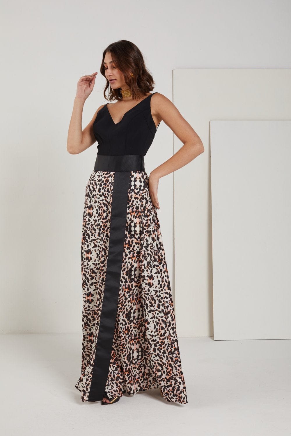 Access - Saia Longa Envelope com Faixa Preta