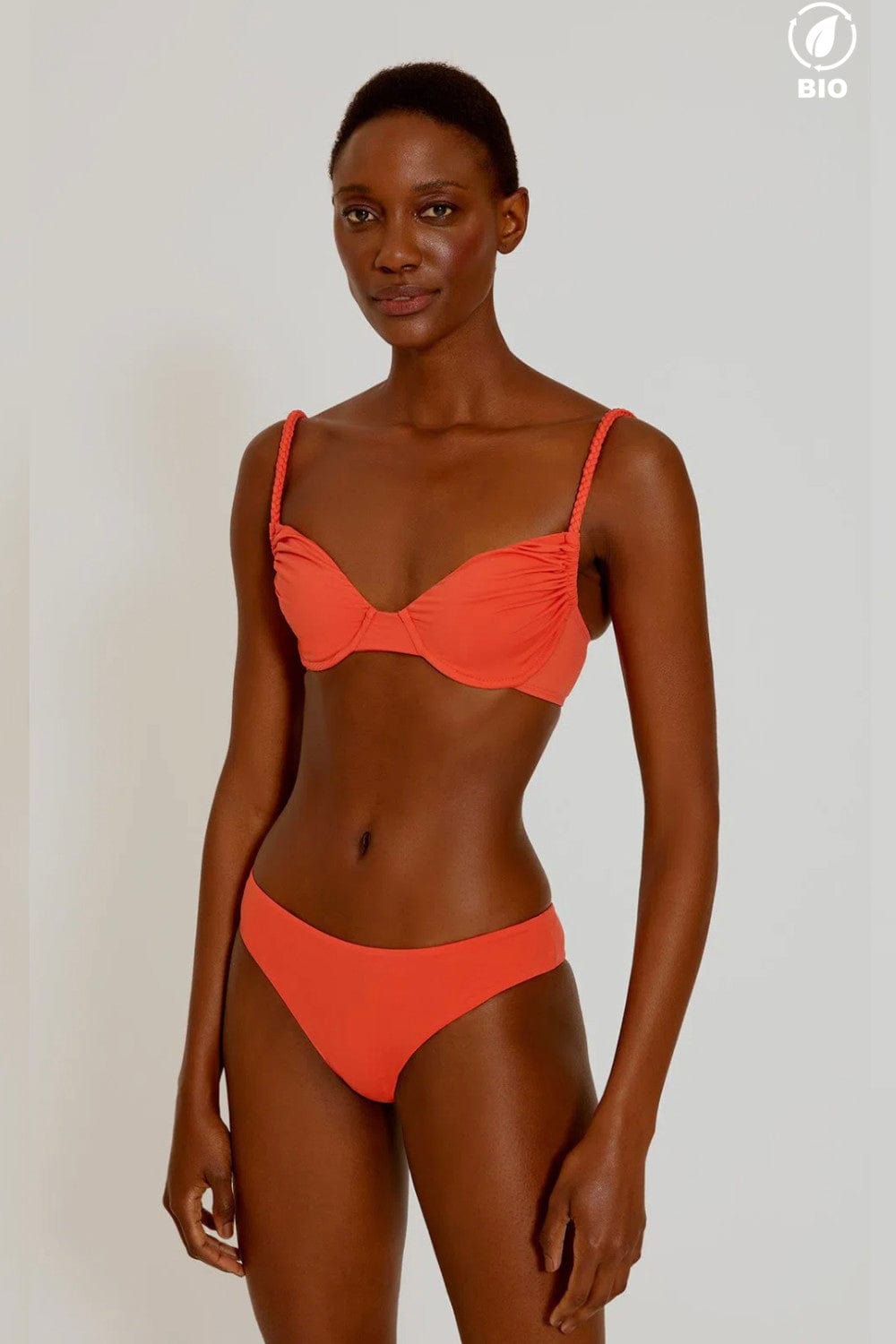 Lenny Niemeyer - Sutiã Franzido Trança Macramê Granita