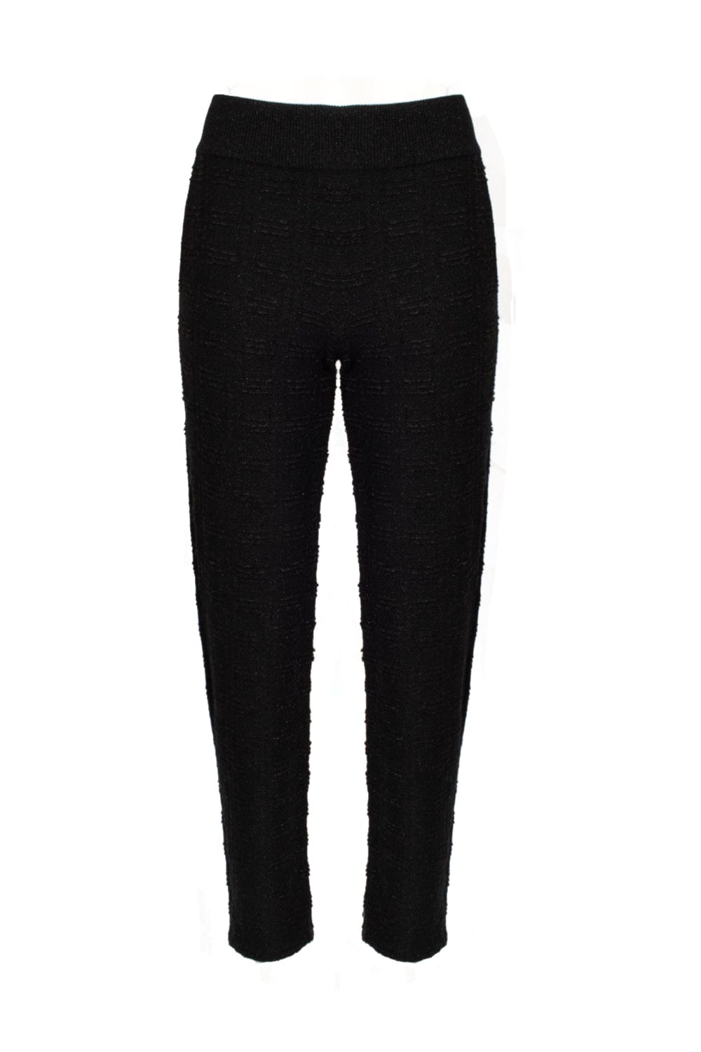 Viviane Furrier - Calça Bolso Faca Cós Canelado Preto